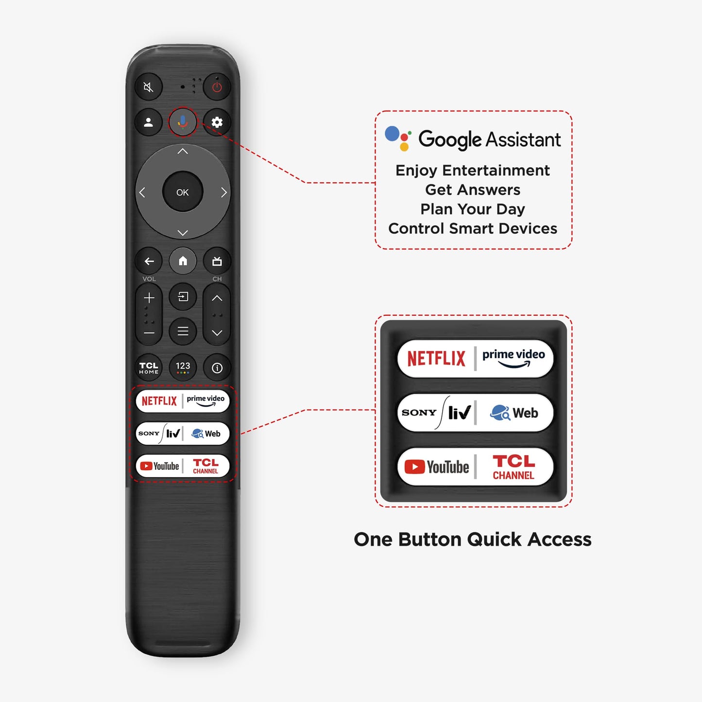 TCL 164 cm (65 inches) Bezel-Less Series 4K Ultra HD Smart LED Google TV 65P635 (Black)
