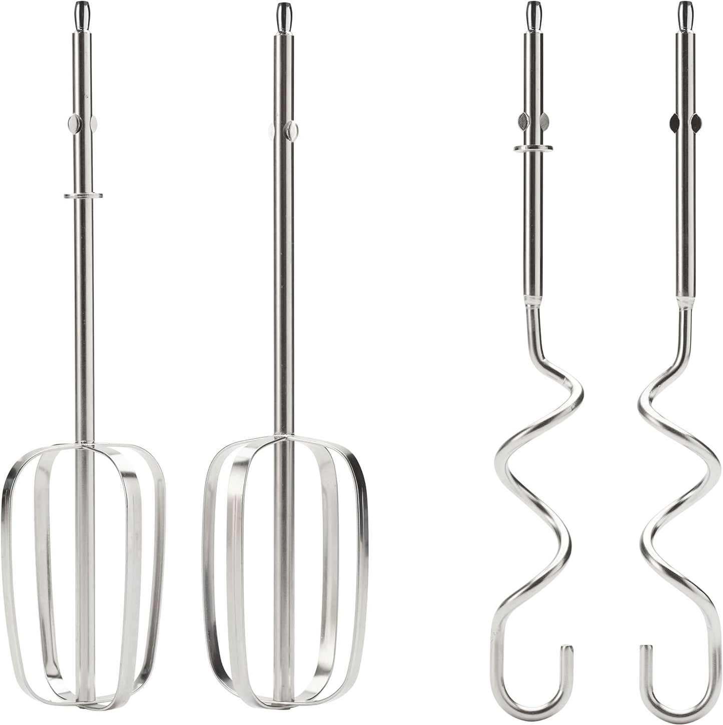 KENWOOD Hand Mixer (Electric Whisk) 300W with 5 Speeds + Turbo Button, Twin Stainless Steel Kneader and Beater for Mixing, Whipping, Whisking, Kneading HMP20.000WH White