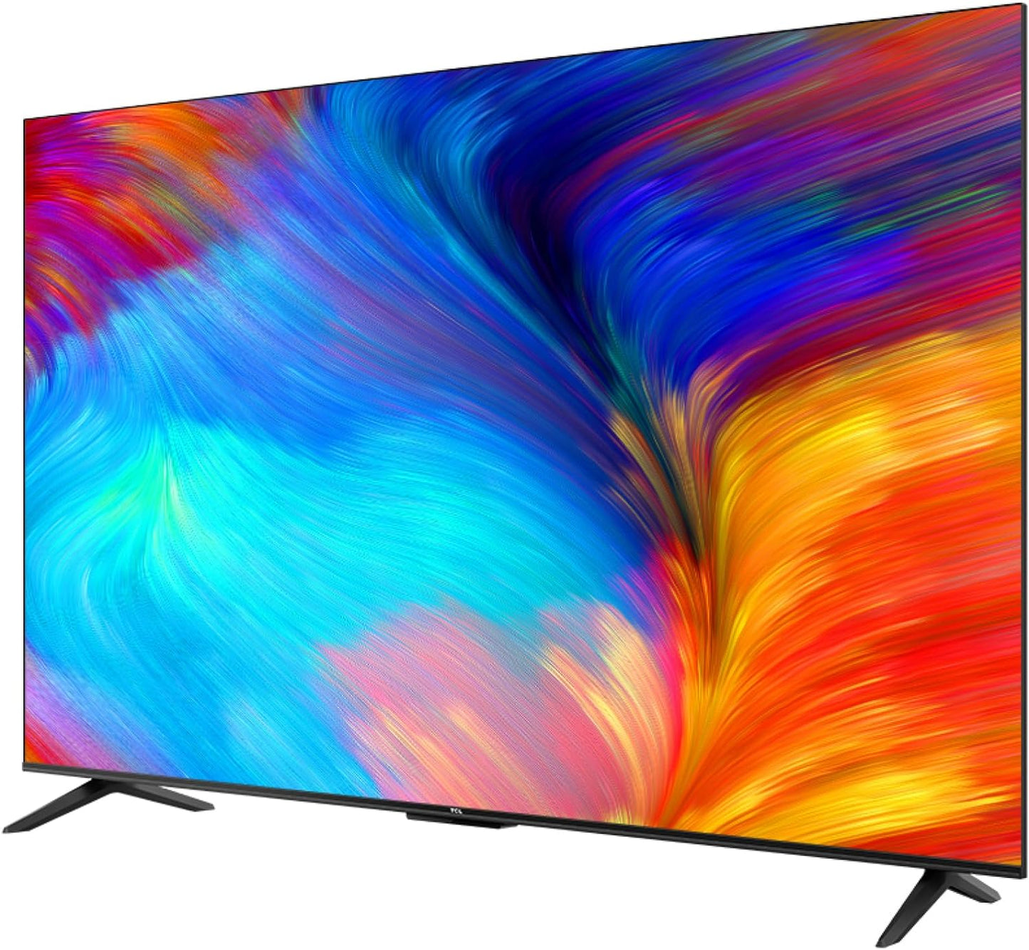 TCL 55 Inches Smart TV, 4K Ultra HD, Google TV, Dolby Audio HDR10 & Chromecast Built-in Edgeless Design - 55P637