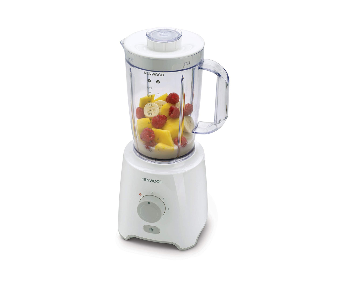 Kenwood Blender 2.0 L Jar 650 Watts With 2 Mill And 1 Extra Jar, White, Blp406Wh
