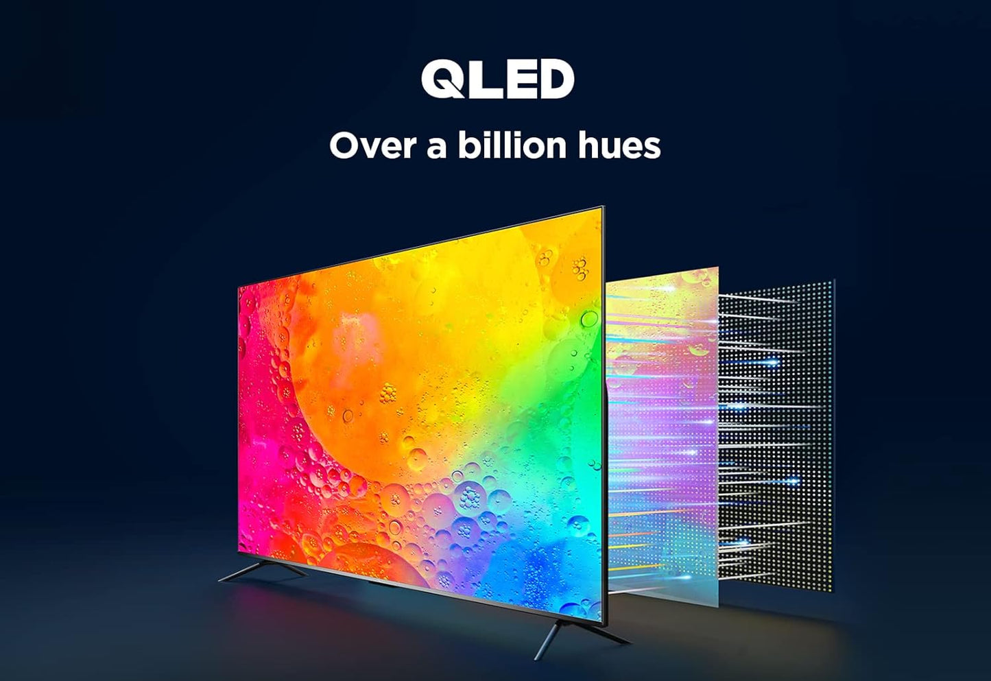 TCL 75 Inch TV 4K QLED Smart TV Dolby Vision Atmos HDR 10+ Game Master Wide Colour Gamut Quantum Dot Technology - 75C645 (2023 Model)