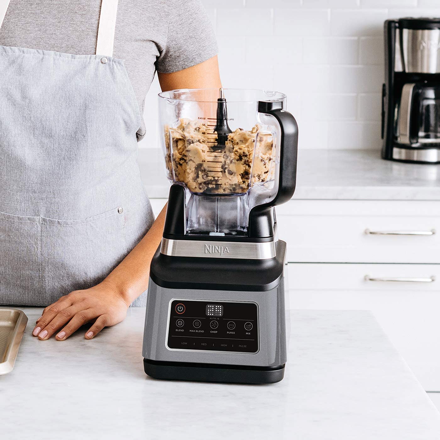 Ninja 3-IN-1 Food Processor 1200 W, Black/Gray, BN801ME