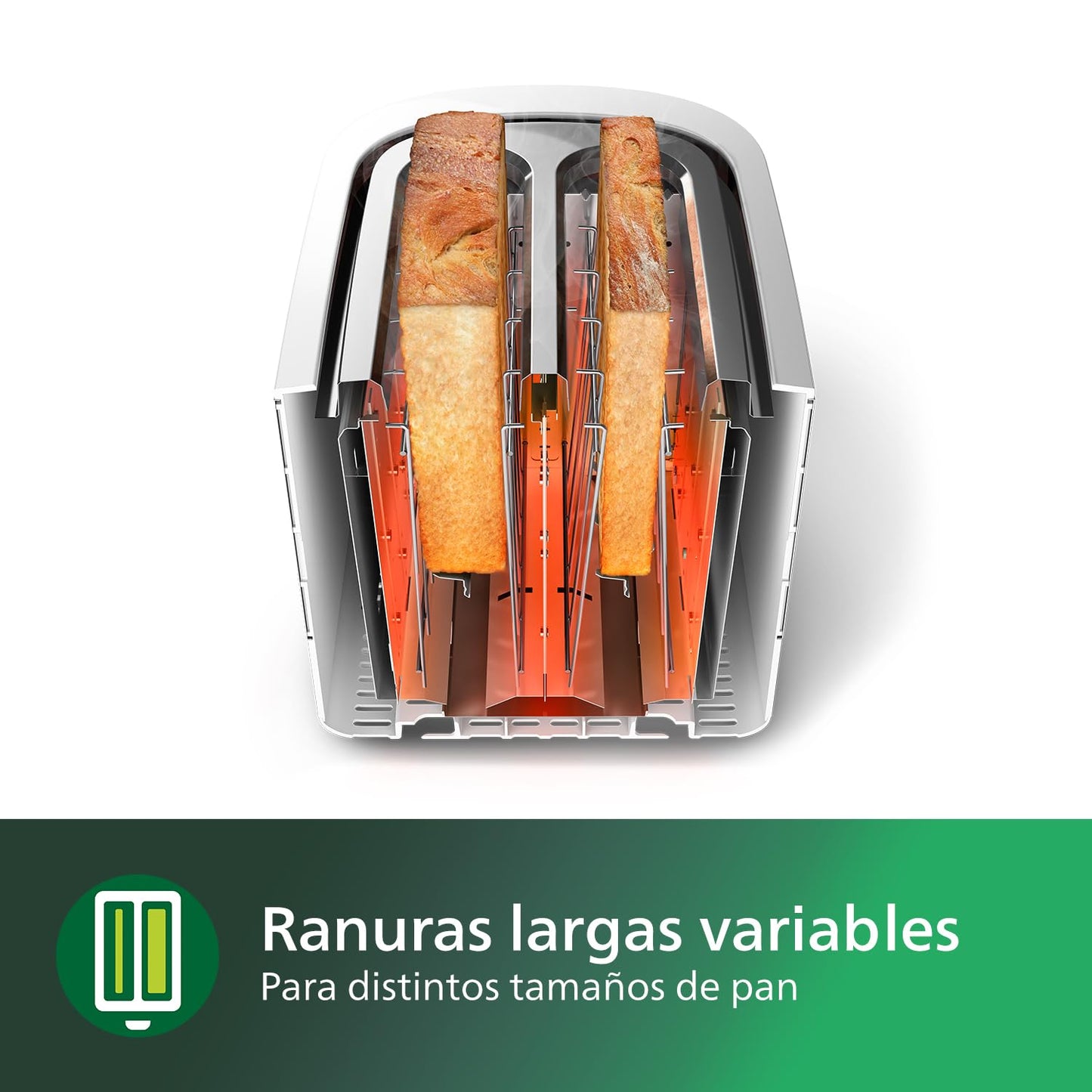 Philips Domestic Appliances Philips HD2581/00, Kunststoff, weiß, 18,8 x 27,5 x 15,6 cm