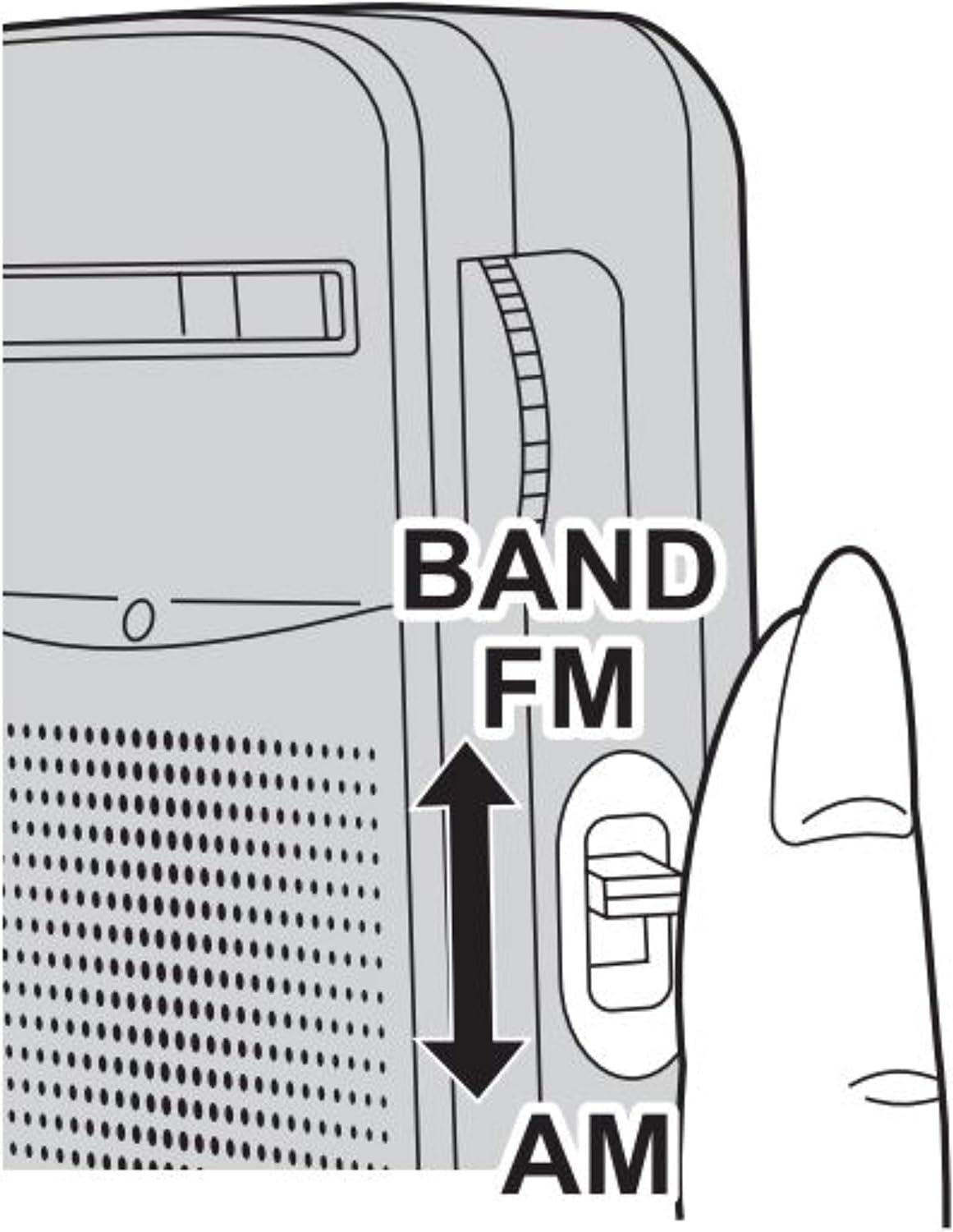 Panasonic RF-P50d Pocket AM/FM Radio Silver RF-P50D
