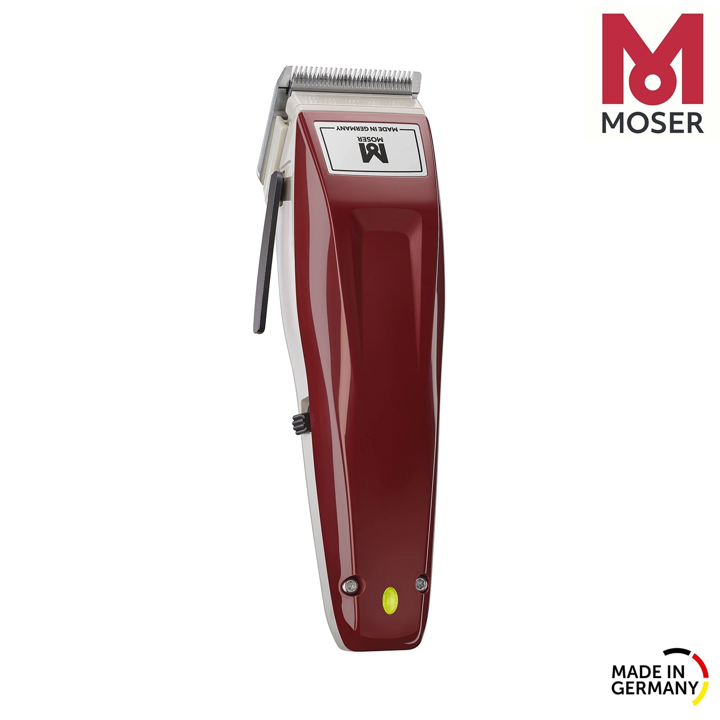 Moser Professional Corded Hair Clipper, Professional Hair Clipper for Men, Stainless Steel Blade, Multiclick Cutting Length Adjustment, Powerful Motor (1400-0150)