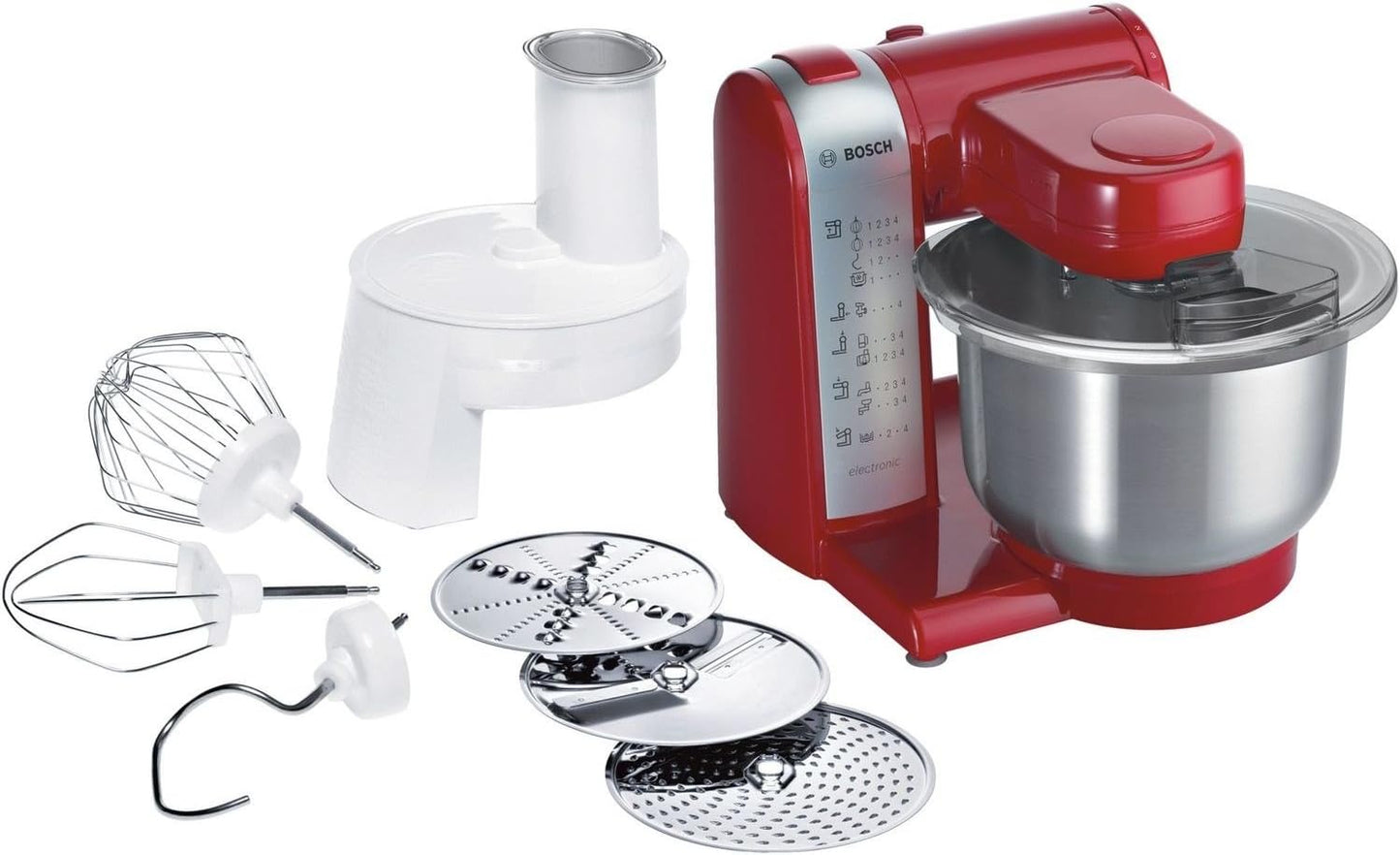 Bosch Kitchen Machine MUM4 600 W Red, MUM48R1GB,1 Year Manufacturer Warranty