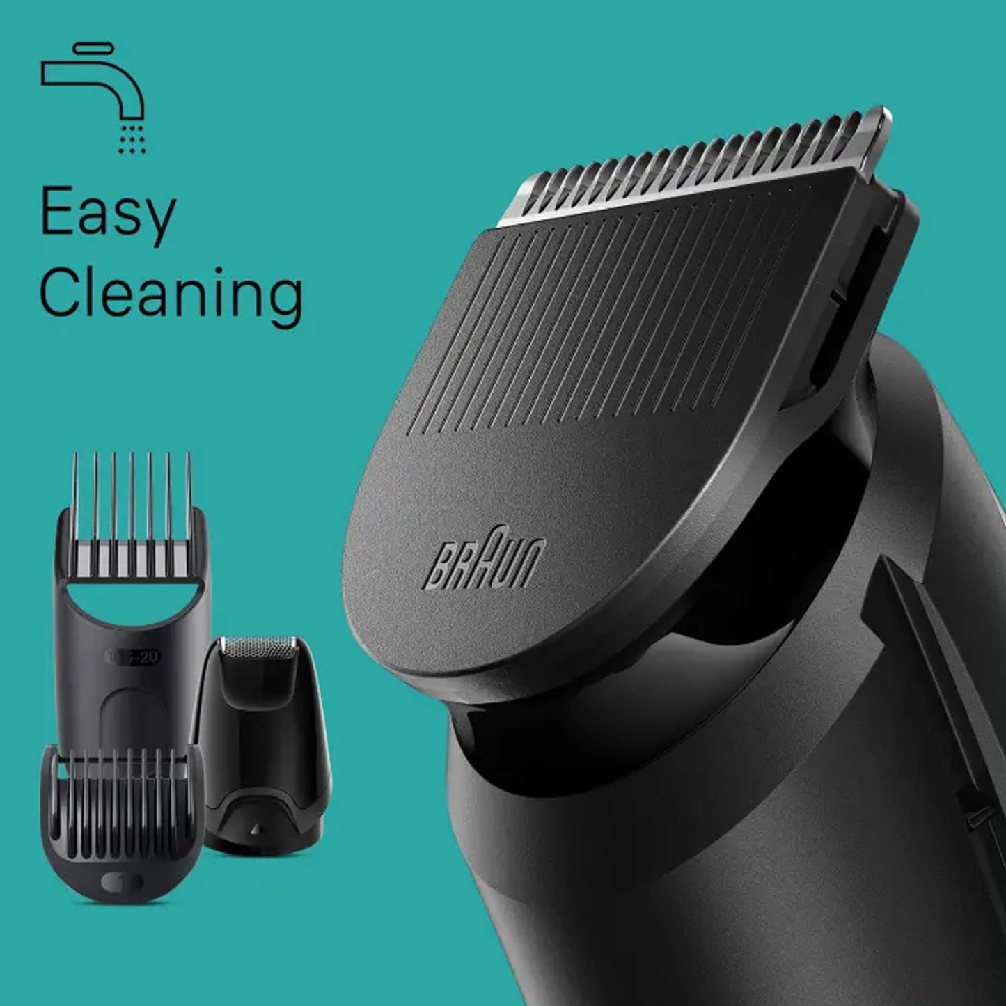 Braun Mgk 3245 All-In-One Trimmer 7-In-1 Beard Trimmer, Hair Clipper, Detail Trimmer, Rechargeable, With Gillette Proglide Razor, Blackblue