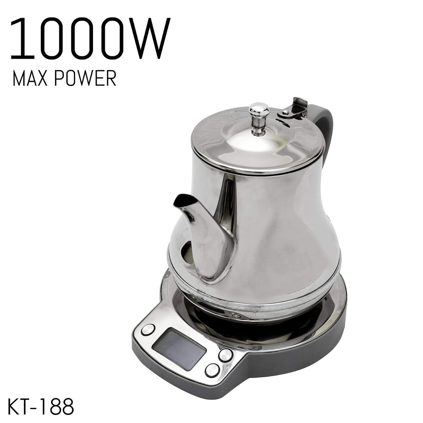 Crownline Karak Tea Maker Kt-188 Silver"Min 1 year manufacturer warranty"