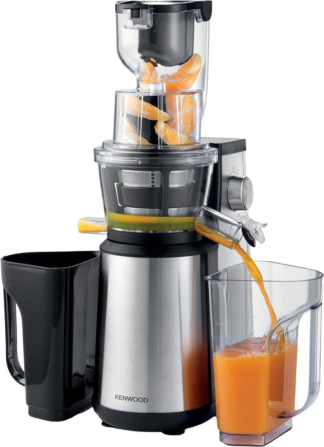 Kenwood Pure Juice Pro Slow Juicer, Metal, Jmm70.000Bk, Silver