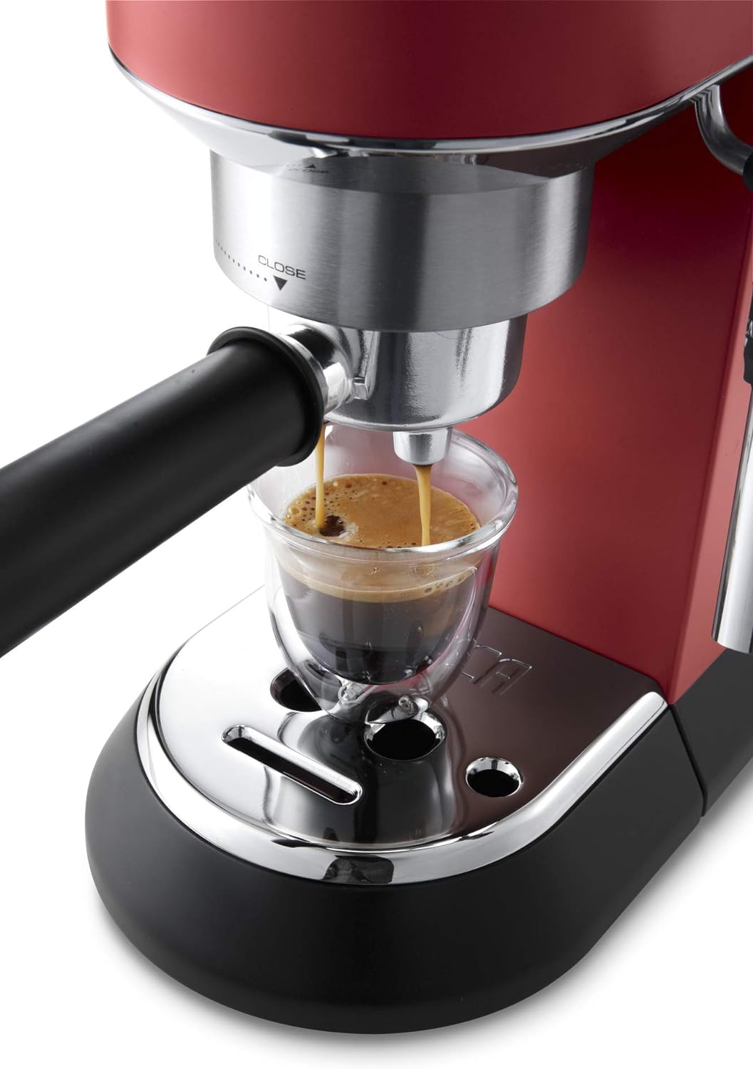 De'Longhi Dedica Style Pump Espresso Machine, Red - EC685.R - International Version