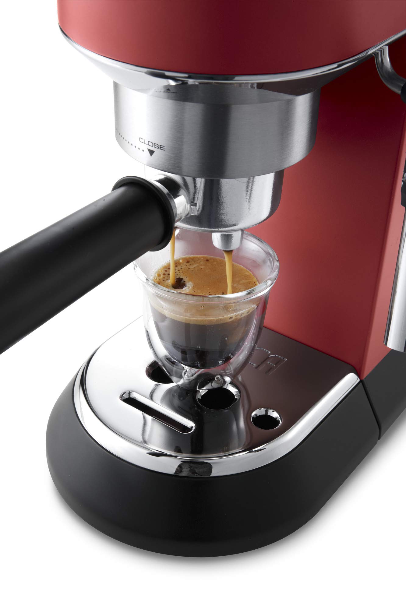 De'Longhi Dedica Style Pump Espresso Machine, Red - EC685.R - International Version