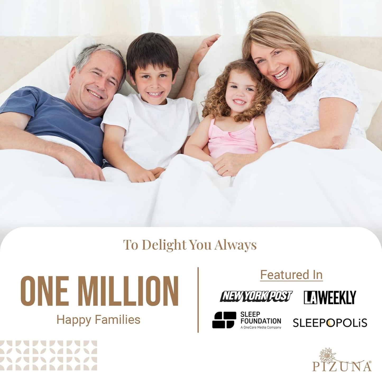 Pizuna Pure 100% Cotton Sheets Full Size, 800 Thread Count Long Staple Cotton Crisp Sateen Sheets Full with 15in Deep Pocket (Combed Simply Taupe)