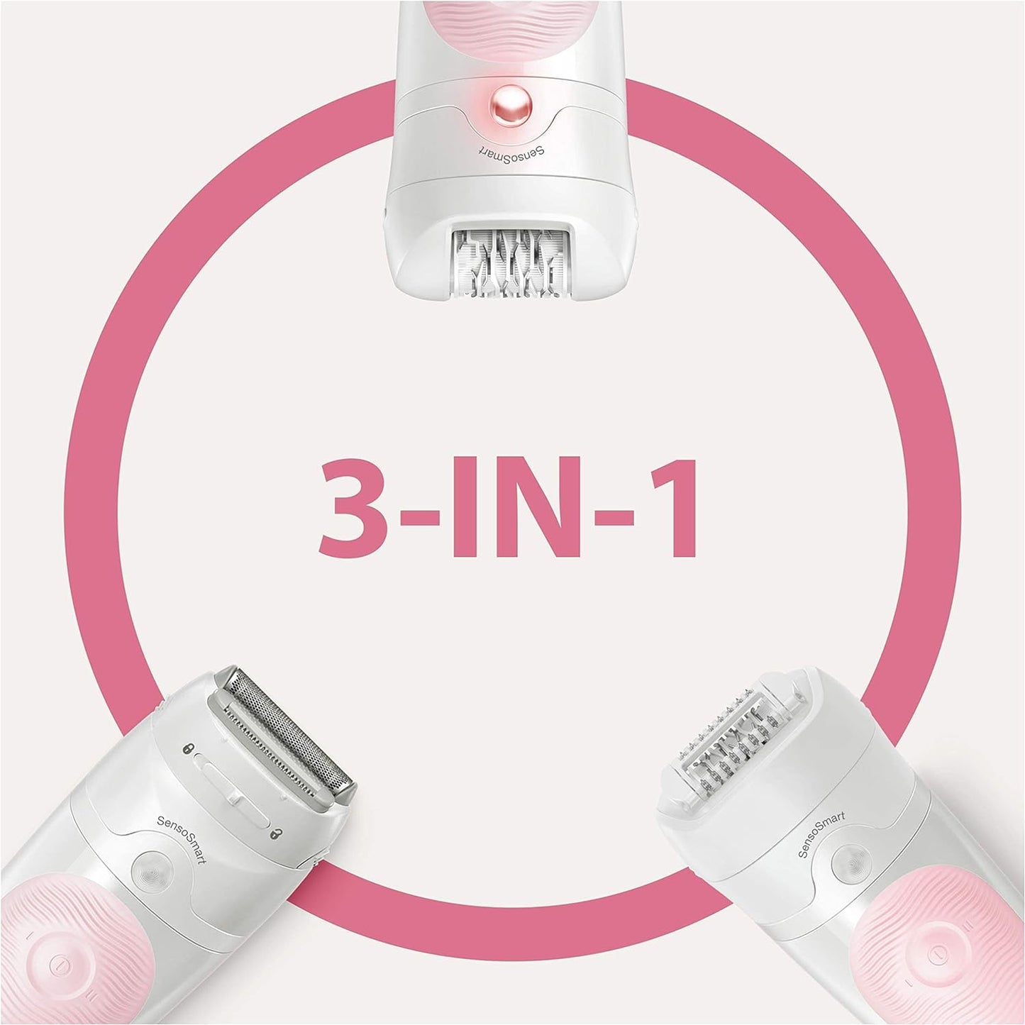 Braun Silk-Epil 5 5-541 Wet & Dry Epilator With 4 Extras