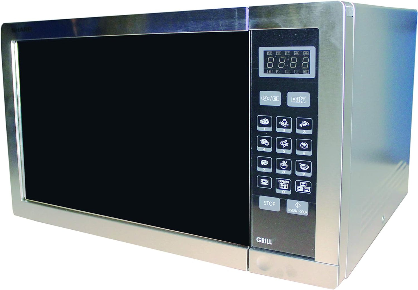 Sharp 34 Liters 1100 Watts Stainless Steel Digital Combination Microwave Oven With Grill, Silver - R-77At-St"Min 1 year manufacturer warranty"