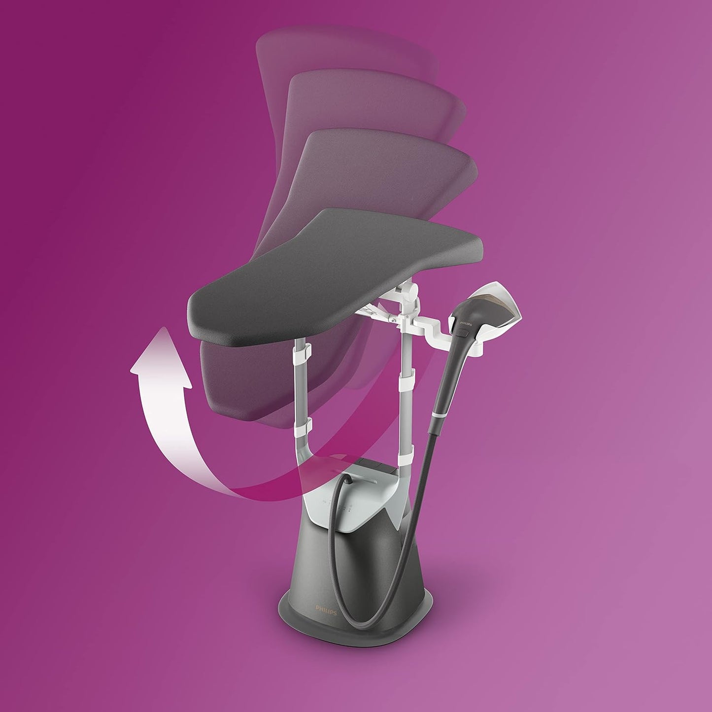 Philips Vertical Garment Steamer Comforttouch Plus, Purple, 1.8 Litre, Gc558/36,, 1800 ml -