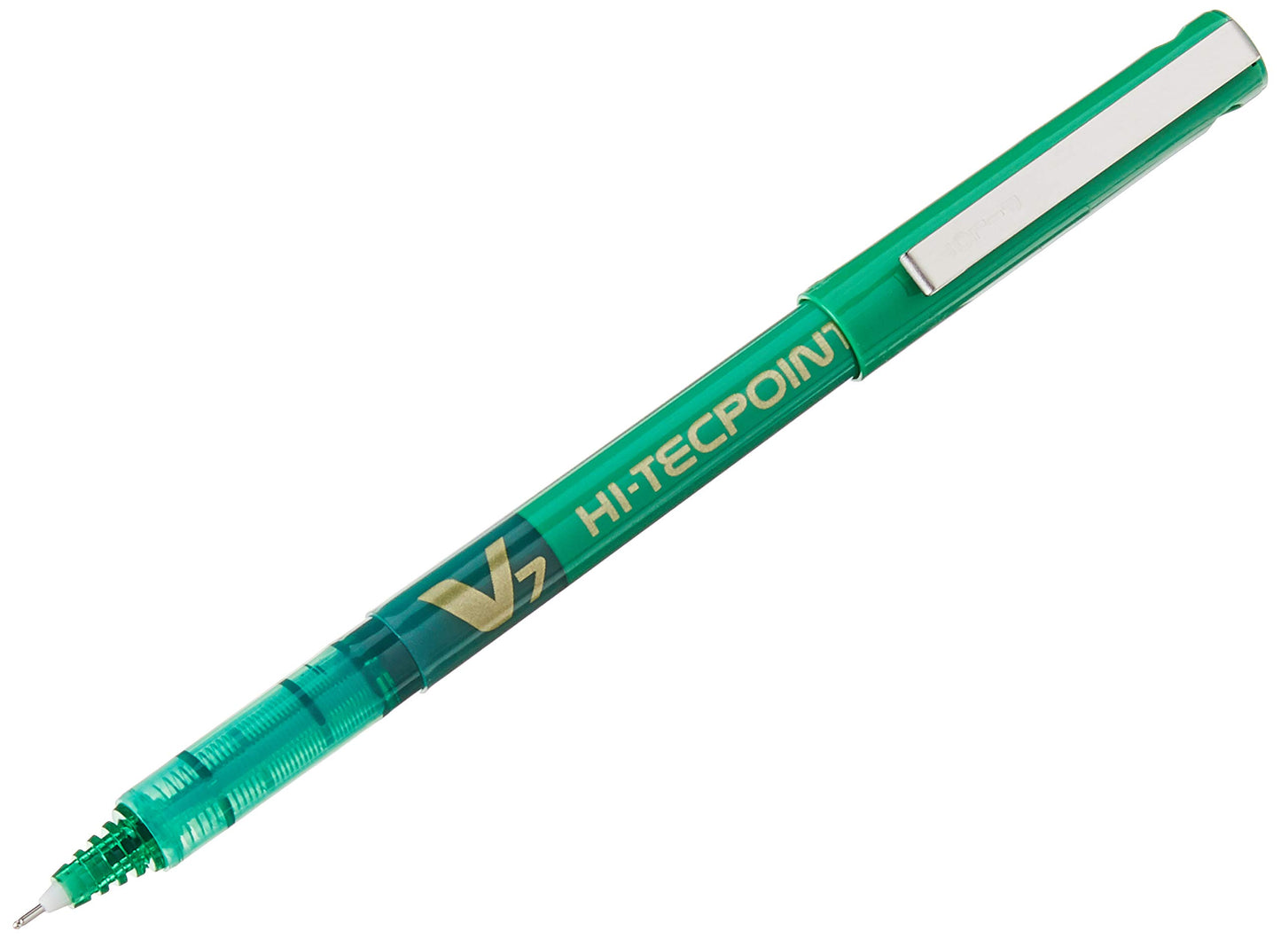 Pilot V7 Hi-Tecpoint Rollerball Pen, 0.7 mm Tip - Green