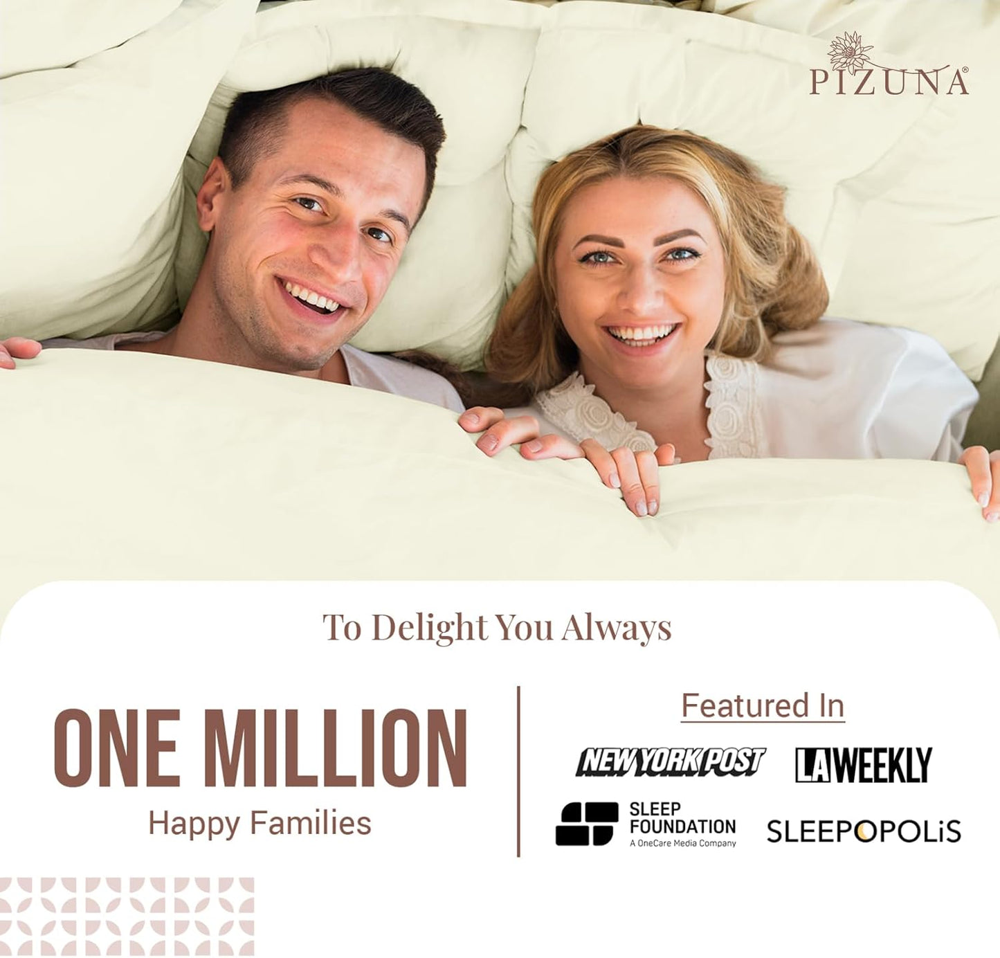 Pizuna Cotton Queen Pillow Sham Off White, 400 Thread Count 100% Long Staple Combed Cotton Sateen Weave Cooling Soft Pillow Covers Queen Size (Off White Queen Size Pillow Sham - 2PC)