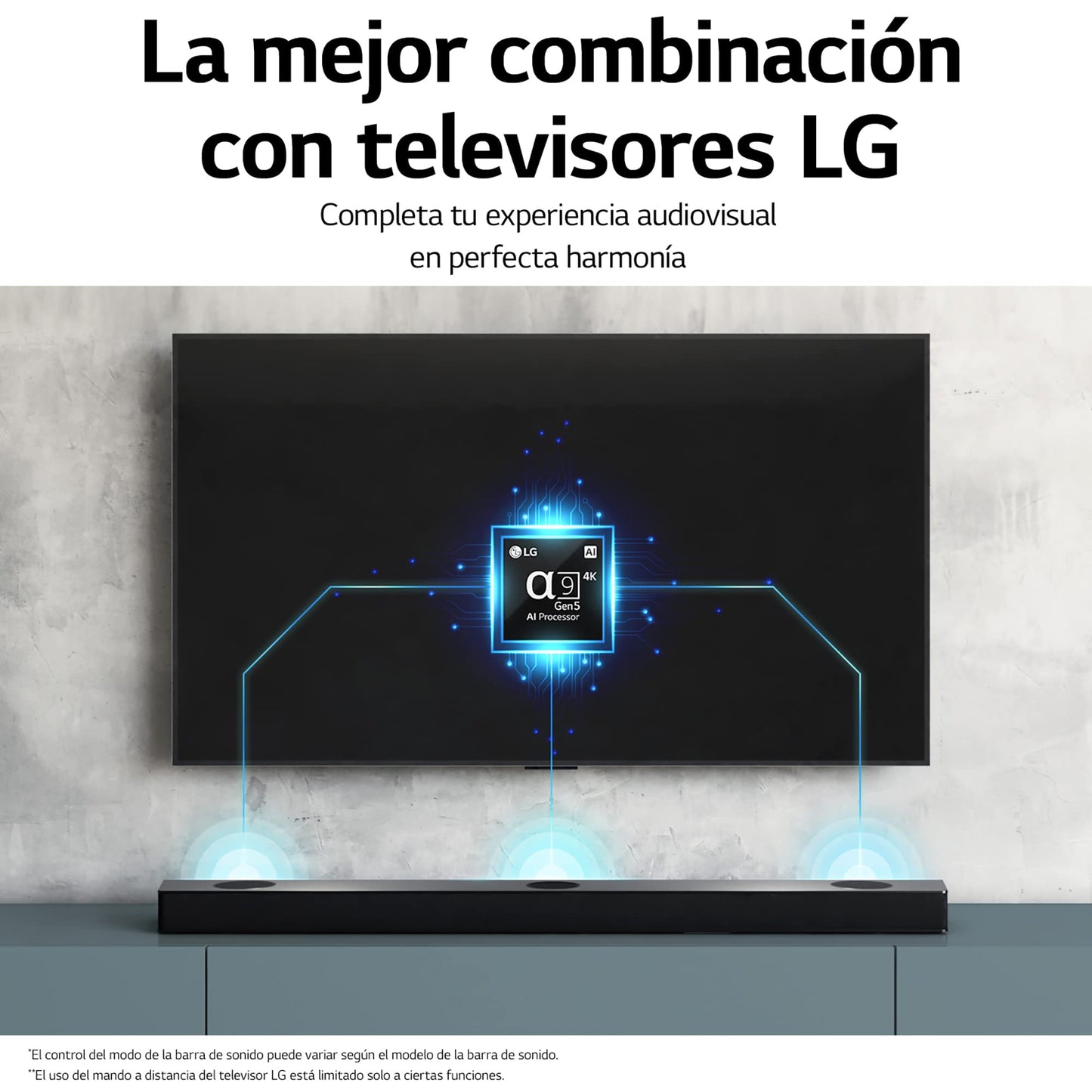 LG S95QR Intelligent Soundbar with 810W Power and 9.1.5 Channels with 5 Vertical Atmos Speakers and Back Speakers Included. Dolby Atmos, DST:X and IMAX Surround Sound - Silver Dark Steel