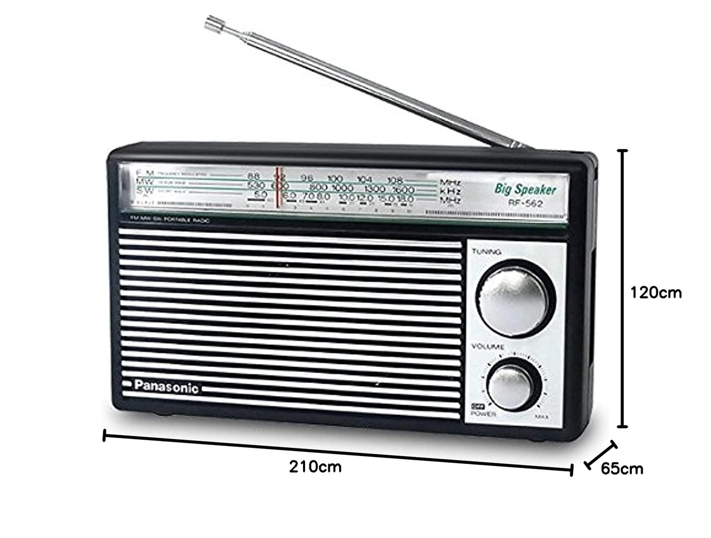 Panasonic Shortwave Transistor Radio (Battery Operated)