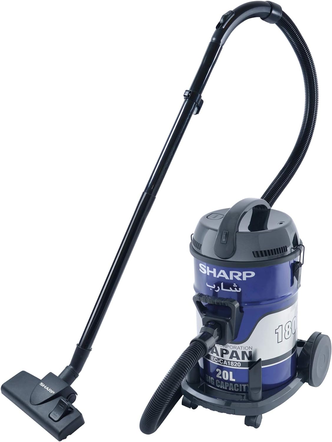 SHARP 22L 2400W HEAVY DUTY DRUM/BARREL 100% COPPER MOTOR VACUUM CLEANER EC-CA2422-Z GOLD