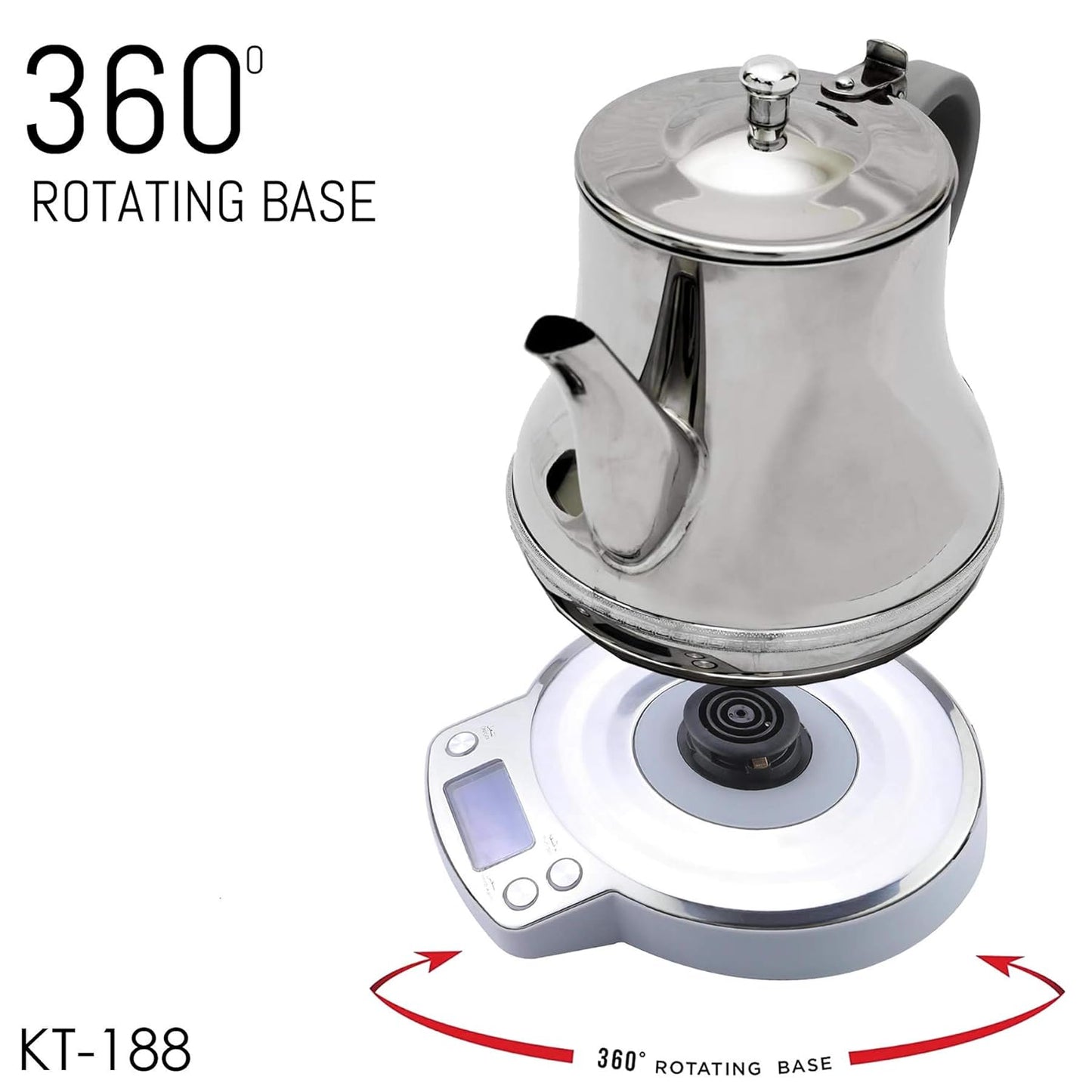 Crownline Karak Tea Maker Kt-188 Silver"Min 1 year manufacturer warranty"