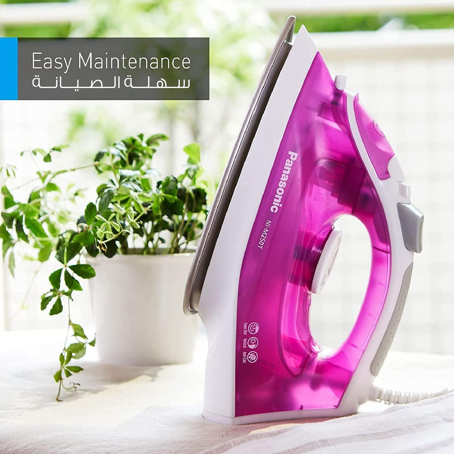 Panasonic - 1550W Steam Iron - Nim250T"Min 1 year manufacturer warranty"