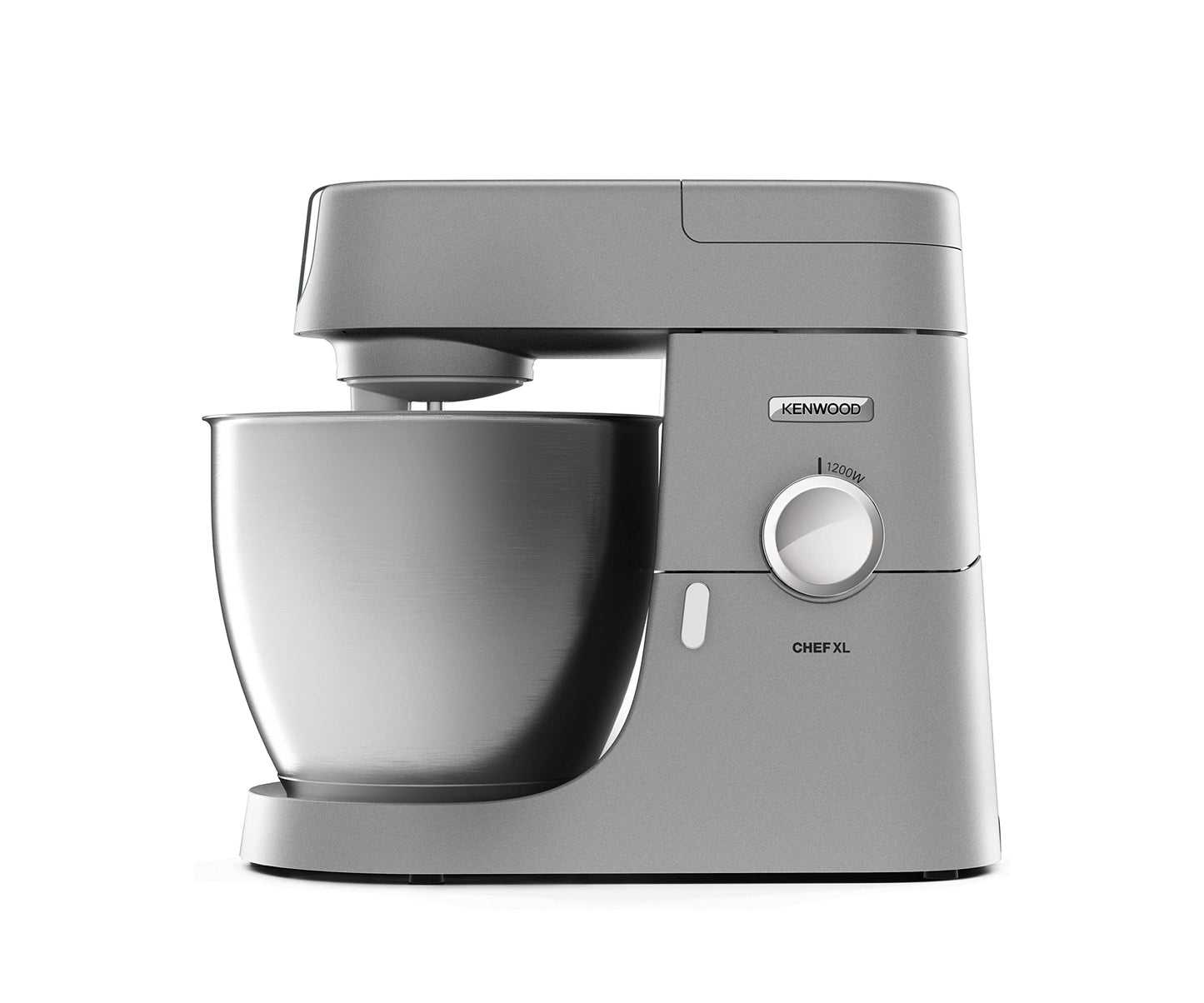 KENWOOD Stand Mixer Kitchen Machine Metal Body CHEF XL 1200W with 6.7L Stainless Steel Bowl, K-Beater, Whisk, Dough Hook, Blender KVL4110S Silver