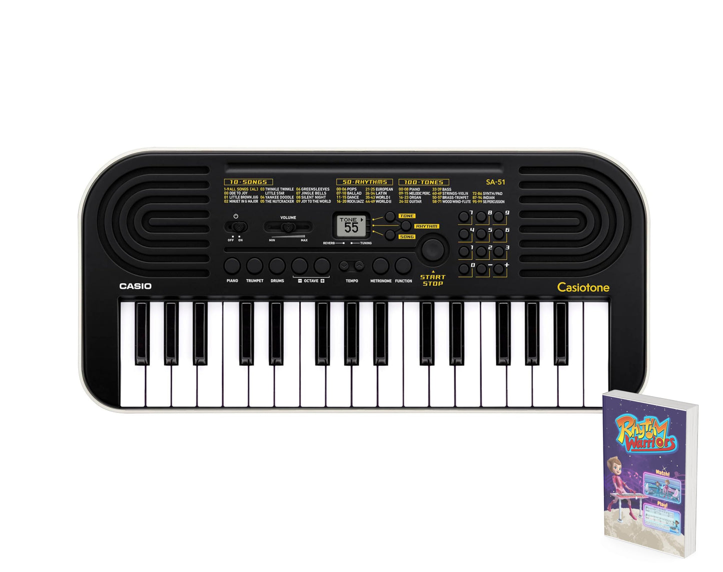 Casio SA-50 32 Mini-Keys Keyboard in White and Green