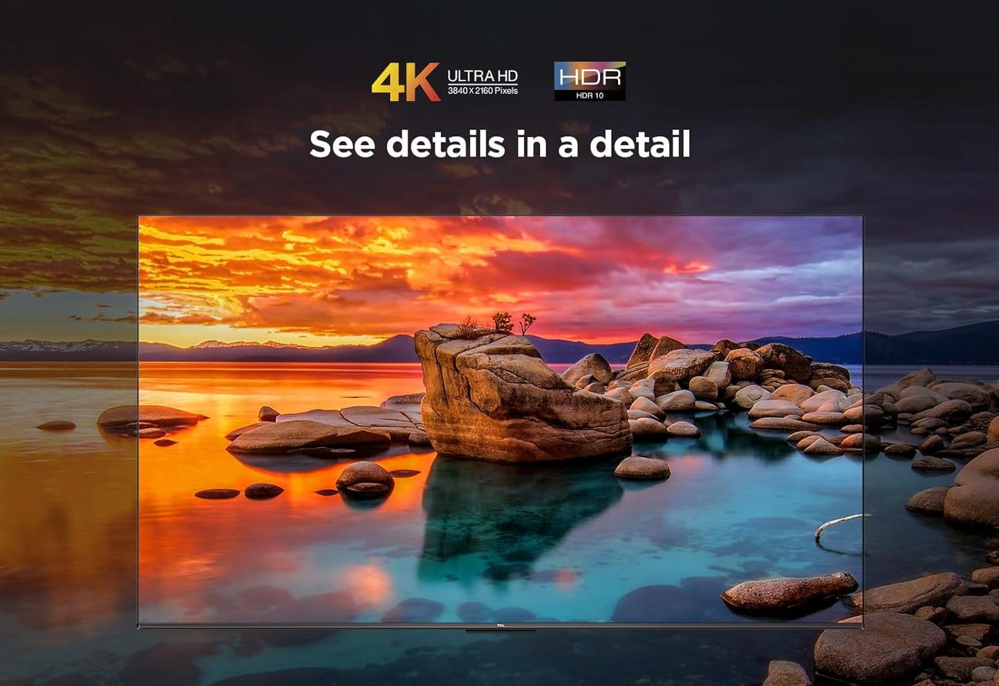 TCL 85 Inch TV 4K Ultra HD Smart TV Google TV with 120Hz Game Accelerator Dolby Vision & Atmos HDR 10 Built-In Chromecast Assistant 60HZ MEMC - 85P745 (2023 Model)