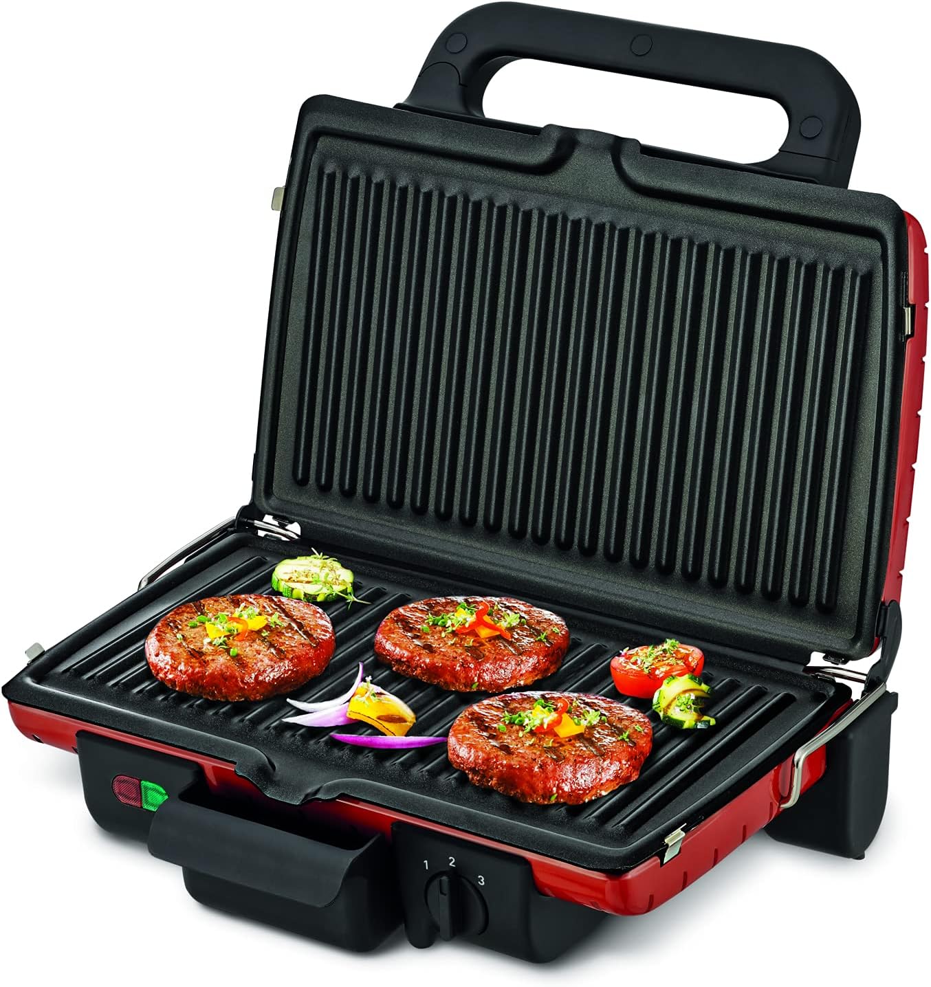 TEFAL Grill | Ultra compact Barbecue / BBQ Grill / Sandwich Maker | 1700 watts | Silver | 2 Years Warranty | GC302B28