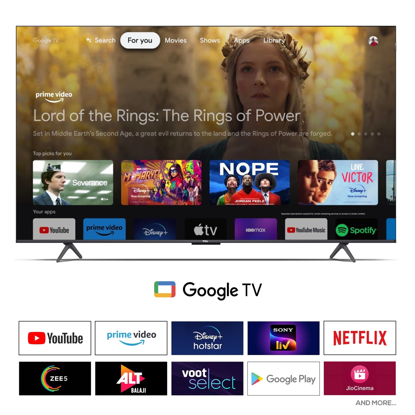 TCL 164 cm (65 inches) 4K Ultra HD Smart QLED Google TV 65C645 (Black)