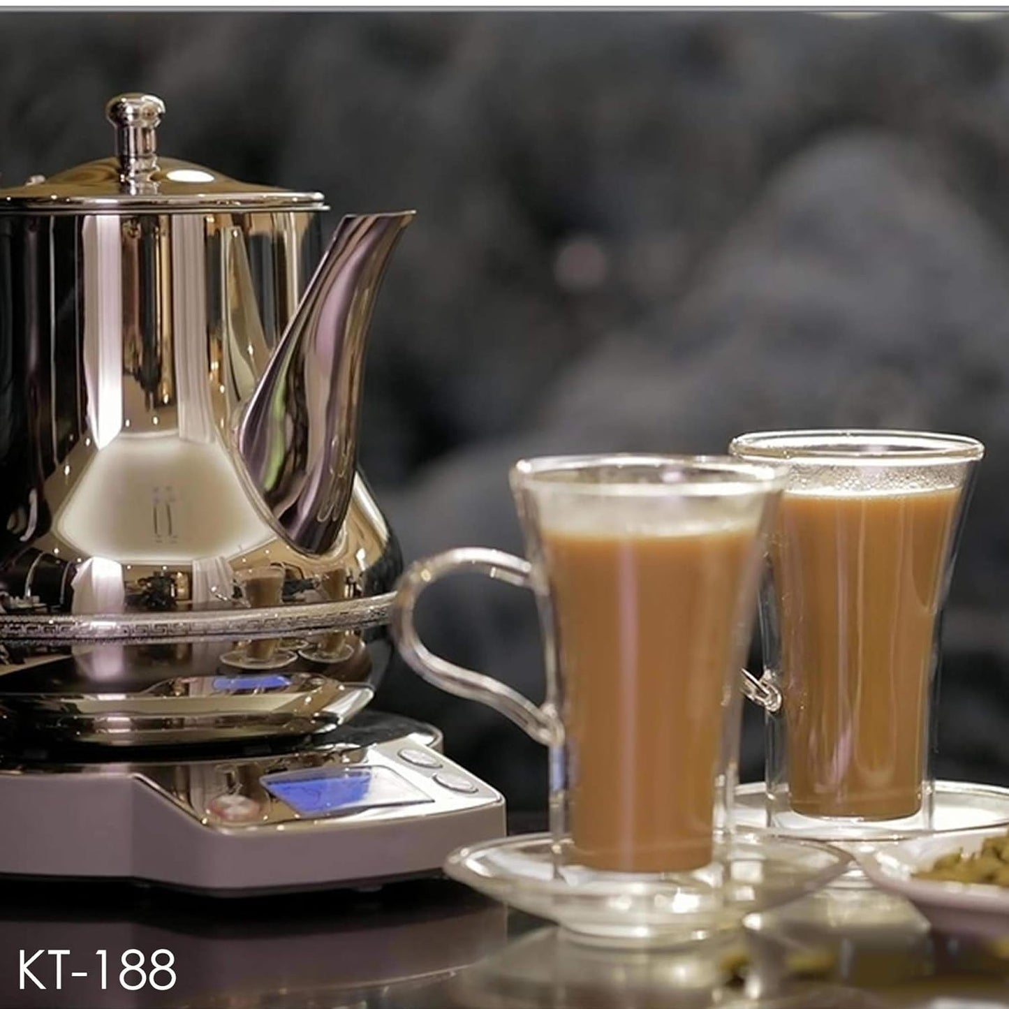 Crownline Karak Tea Maker Kt-188 Silver"Min 1 year manufacturer warranty"
