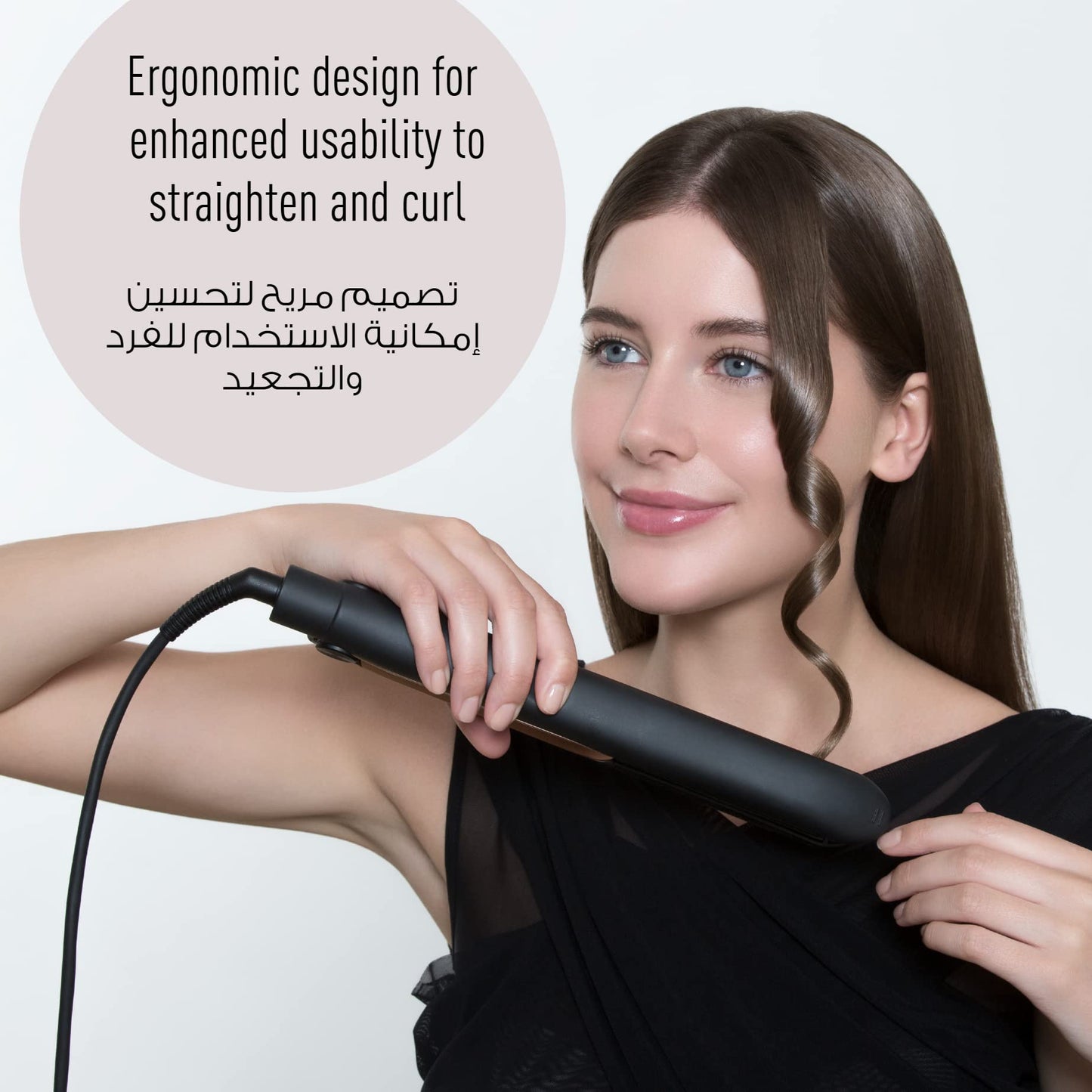 Panasonic Eh-Hv21 2-Way Ceramic Hair Straightener Curler