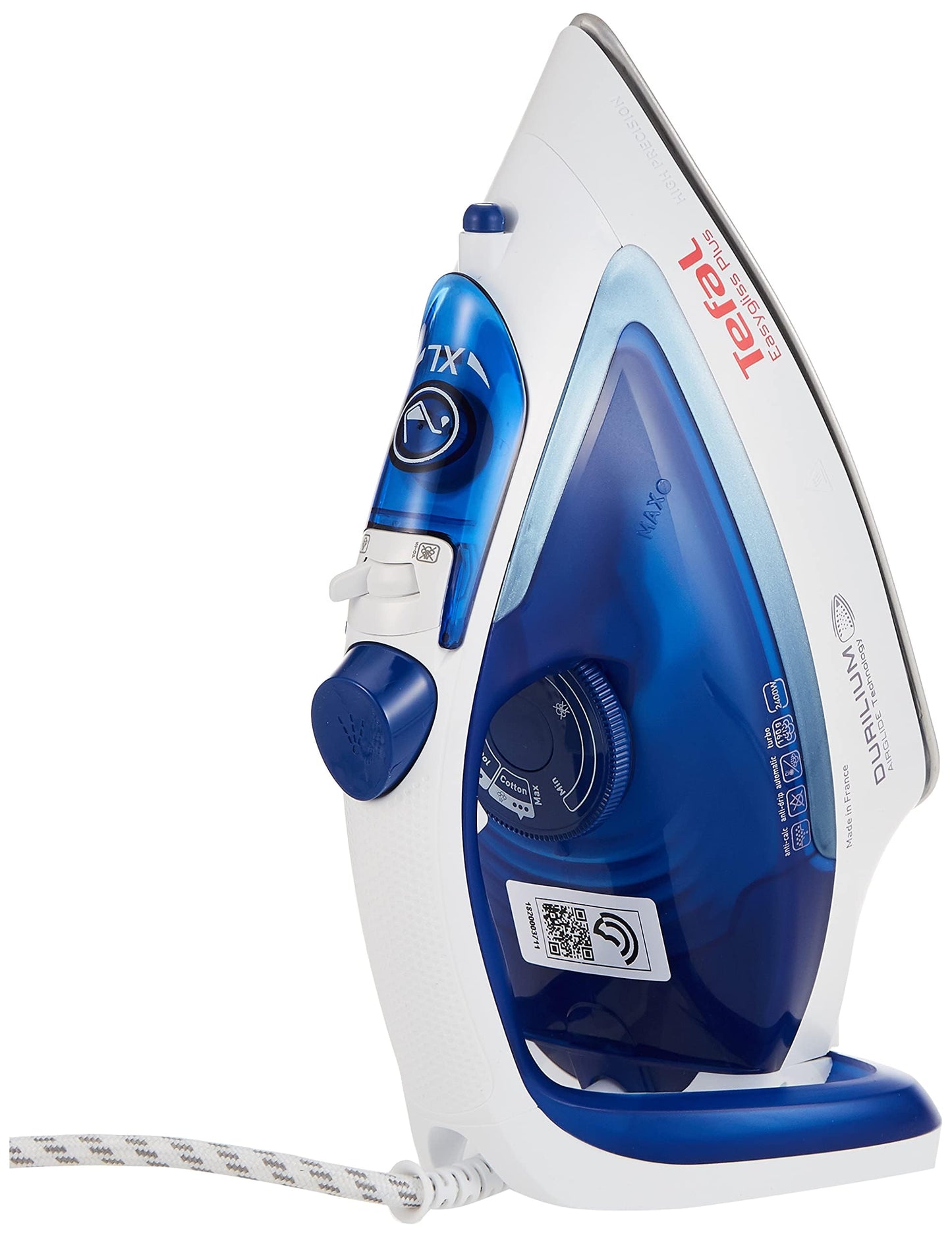 TEFAL Steam Iron | Express Steam Iron Steamer | 2600 W | 270 ml | Anti-scale | Purple | Ceramic Soleplate | 2 Years Warranty | FV2843M0