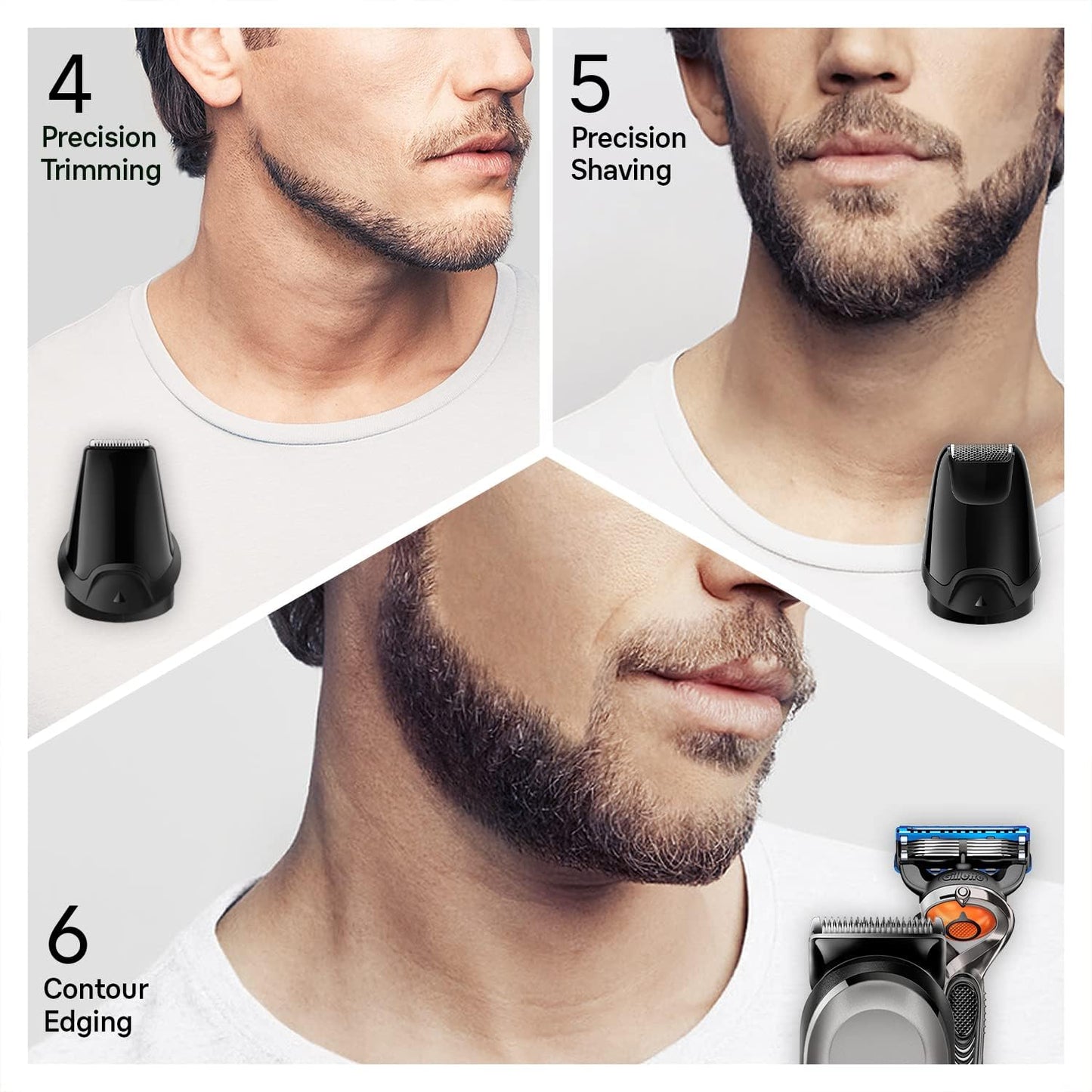 Braun MGK5245 7 in 1 Hair Clipper, Beard and Face Trimmer, Black/Blue