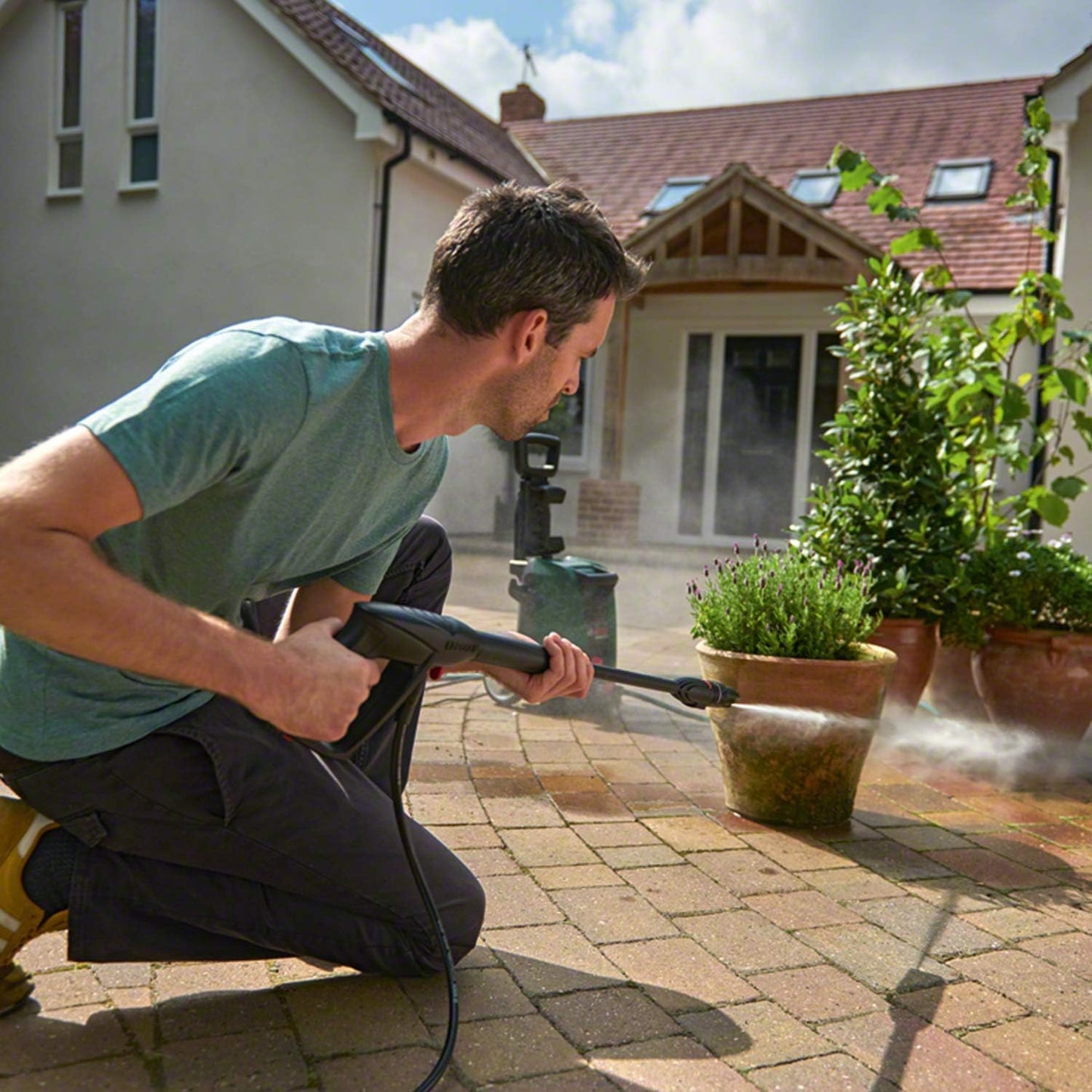 Bosch Easy Aquatak 100 Long Lance High Pressure Washer Green 1100W 06008A7E71