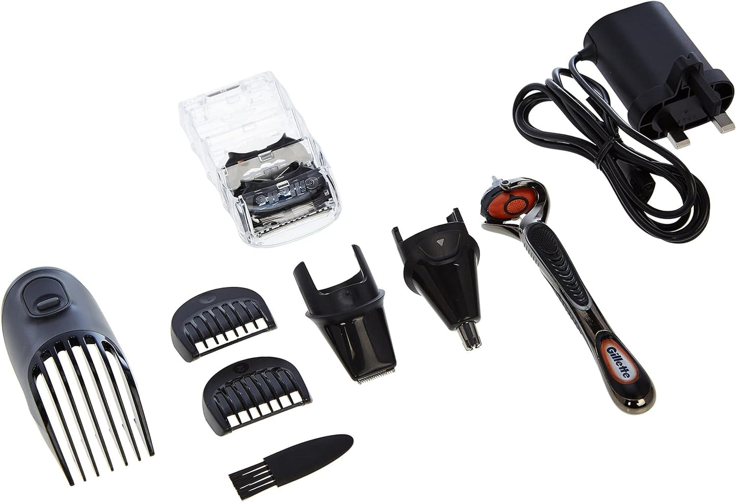 Braun MGK5245 7 in 1 Hair Clipper, Beard and Face Trimmer, Black/Blue