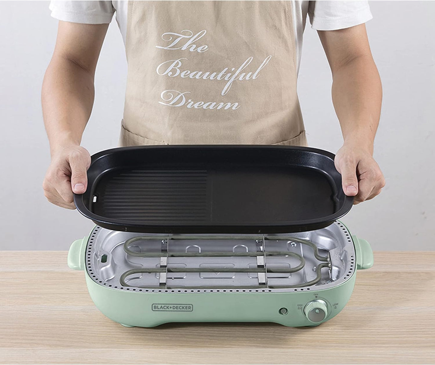 Black+Decker 2000W Family Health Grill, Black/Silver, Cg2000-B5, 2 Year Warranty