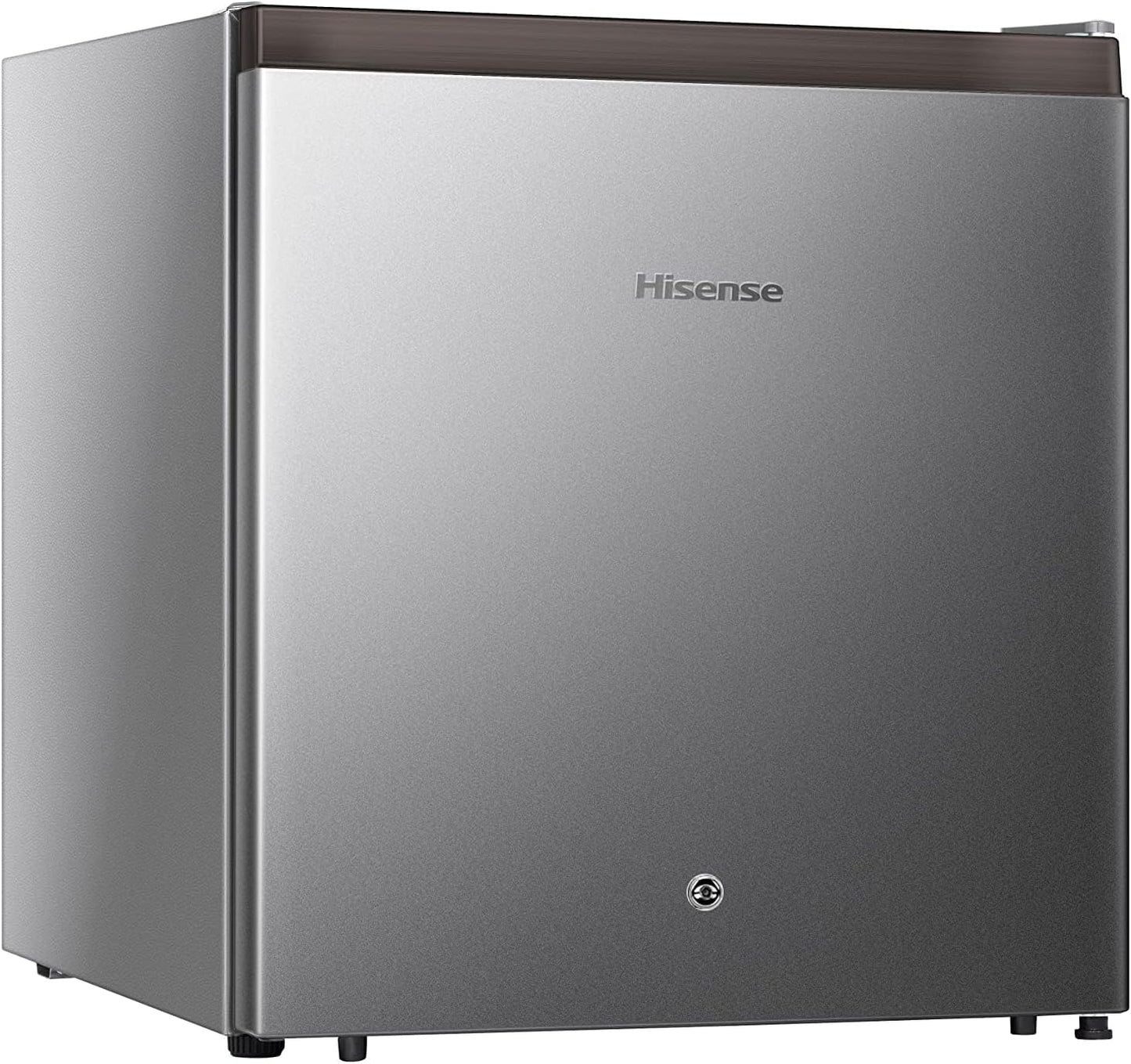 Hisense 42 Liter Compact Single Door Refrigerator, Silver - RR60DAGS0