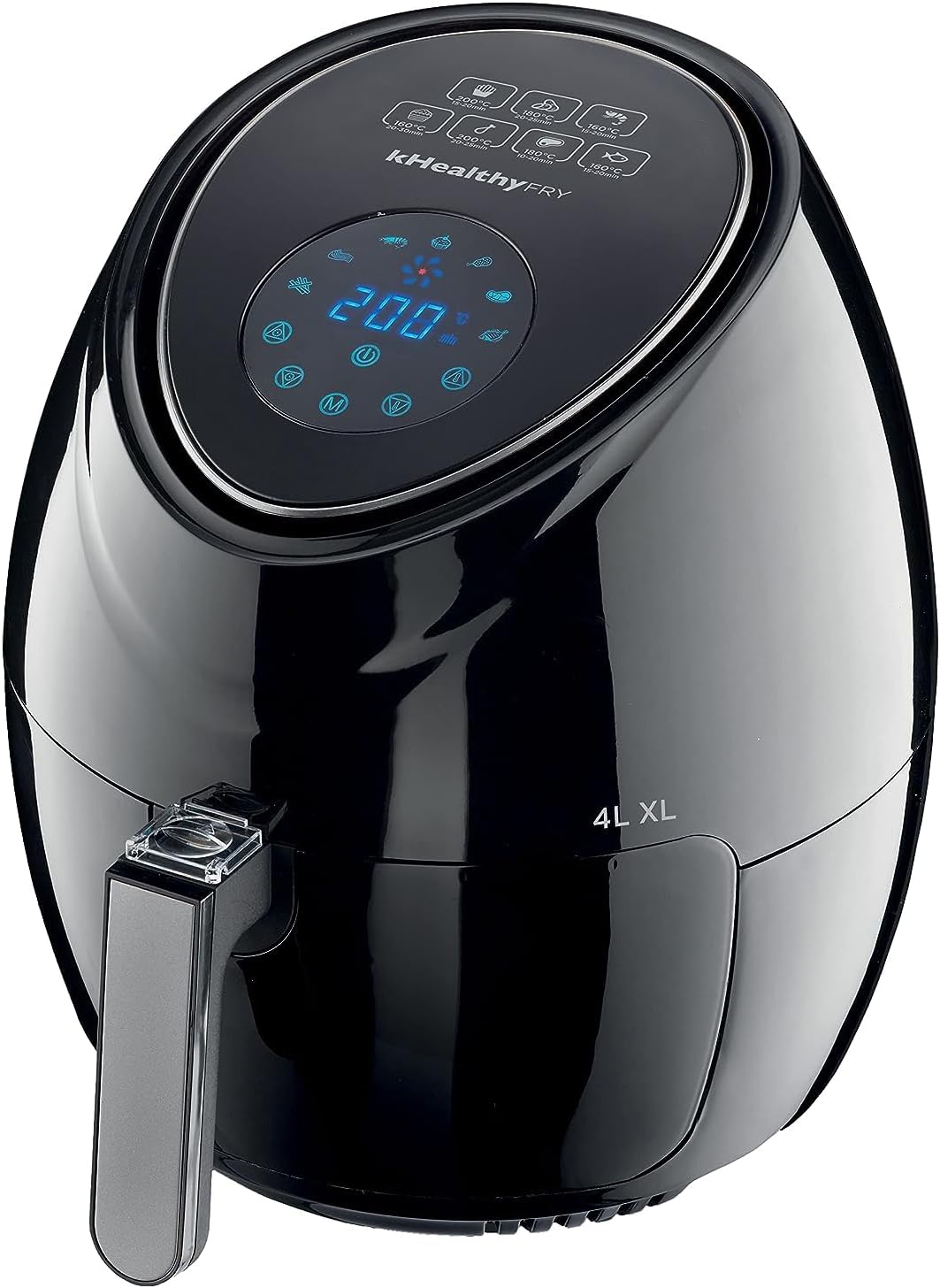 Kenwood Digital Air Fryer XL 3.8L 1.7Kg 1500W With Rapid Hot Air Circulation For Frying, Grilling, Broiling, Roasting, Baking And Toasting Hfp30.000Wh, White