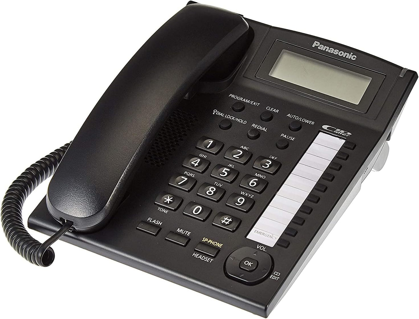 Panasonic KX-TS880 Integrated Corded Telephone, Black
