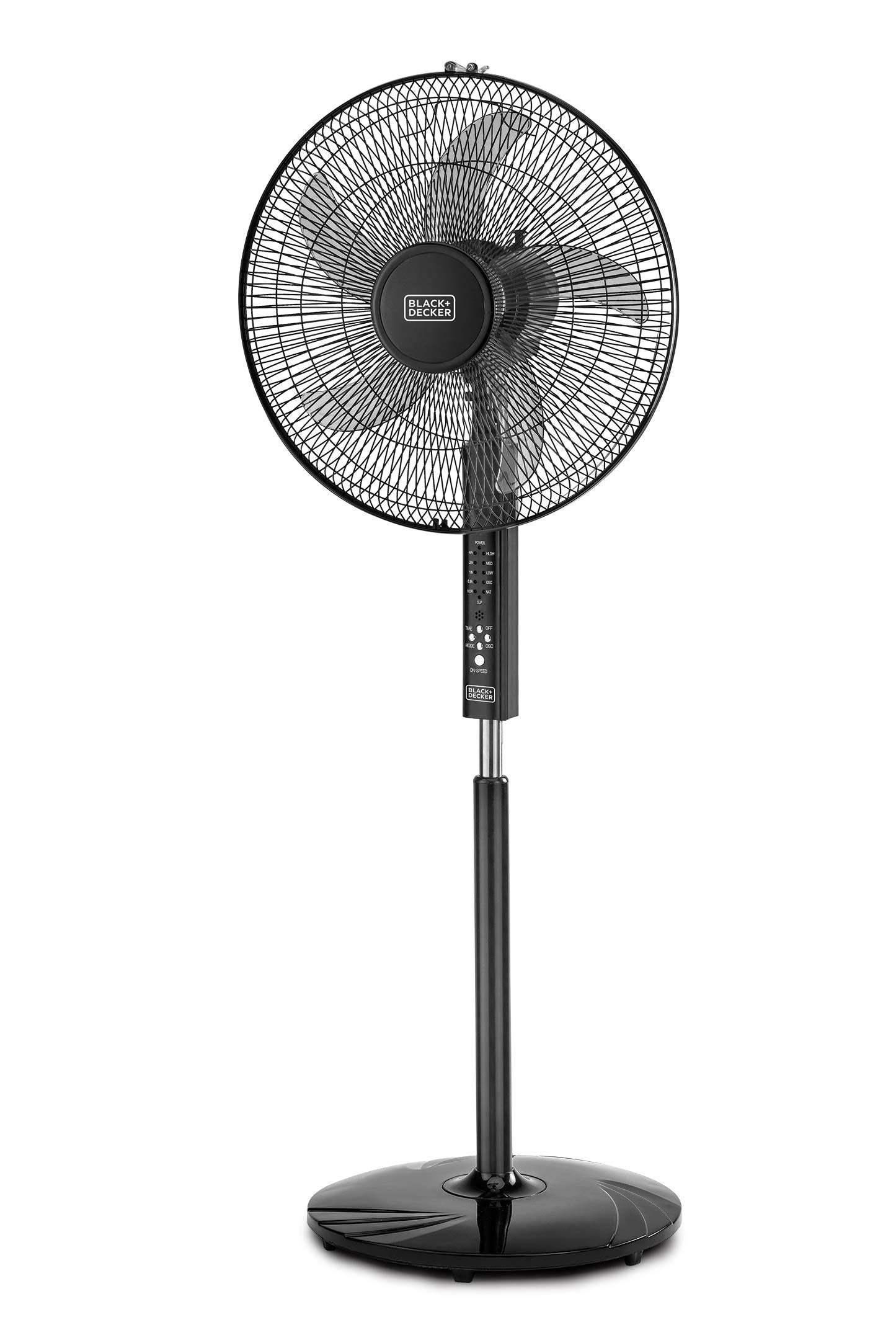 Black & Decker 60W Stand Fan 16 Inch Diameter, 90° Wide Swing 3 Speeds Plus Modes And 5AS Blade, For The Perfect Temperature FS1620-B5 2 Years Warranty