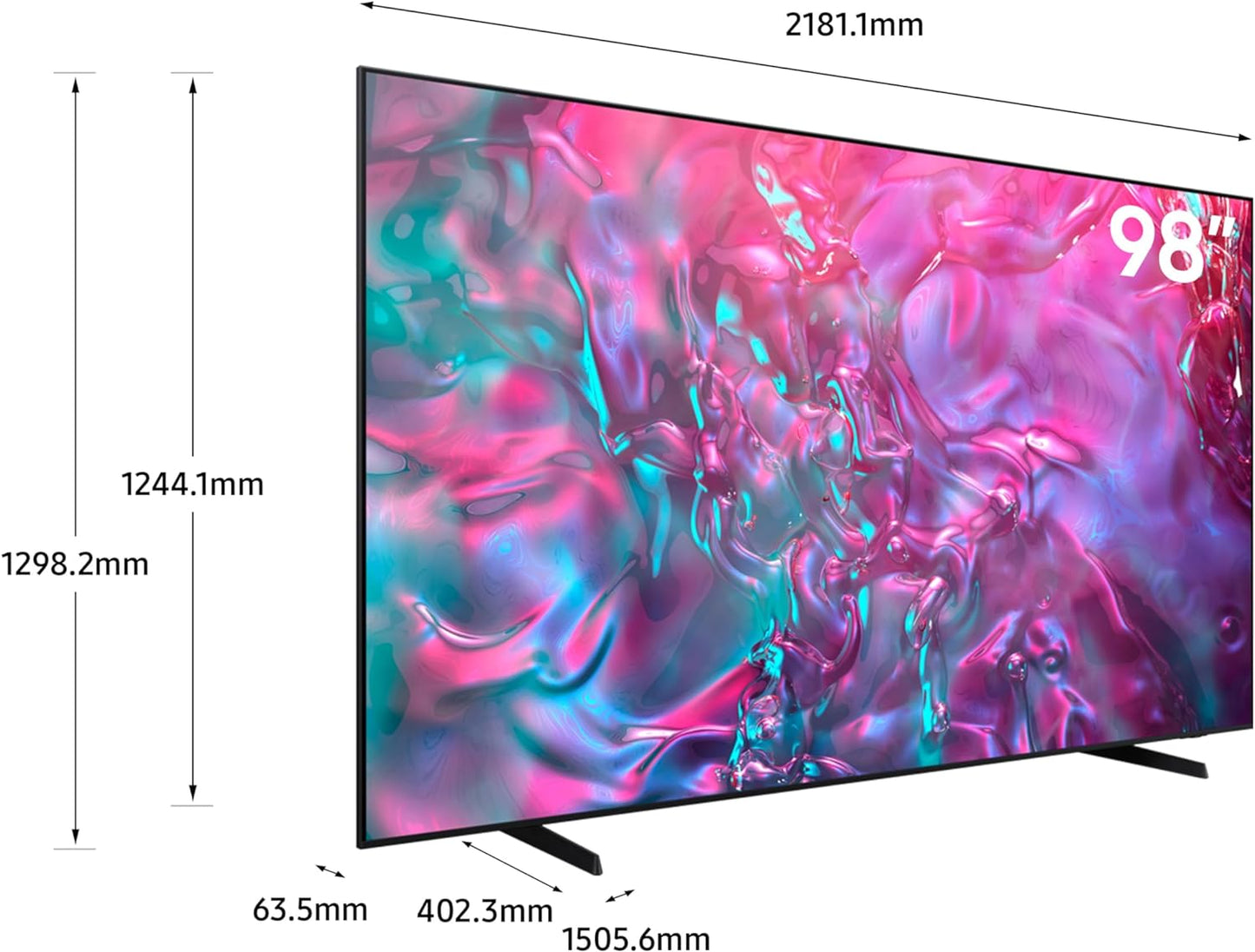 Samsung 65 Inch TV Crystal UHD 4K Crystal Processor 4K Airslim Dynamic Crystal Color - UA65CU8000UXZN (2023 Model)