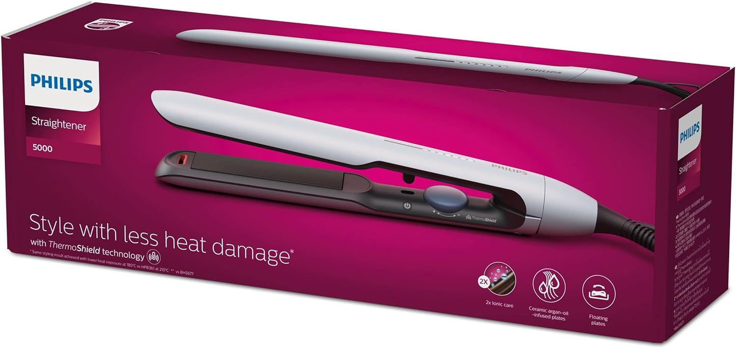 Philips StraightCare Essential ThermoProtect straightener. 2 temperature settings. Temperature range up to 220°C. 3 pin, BHS375/03.