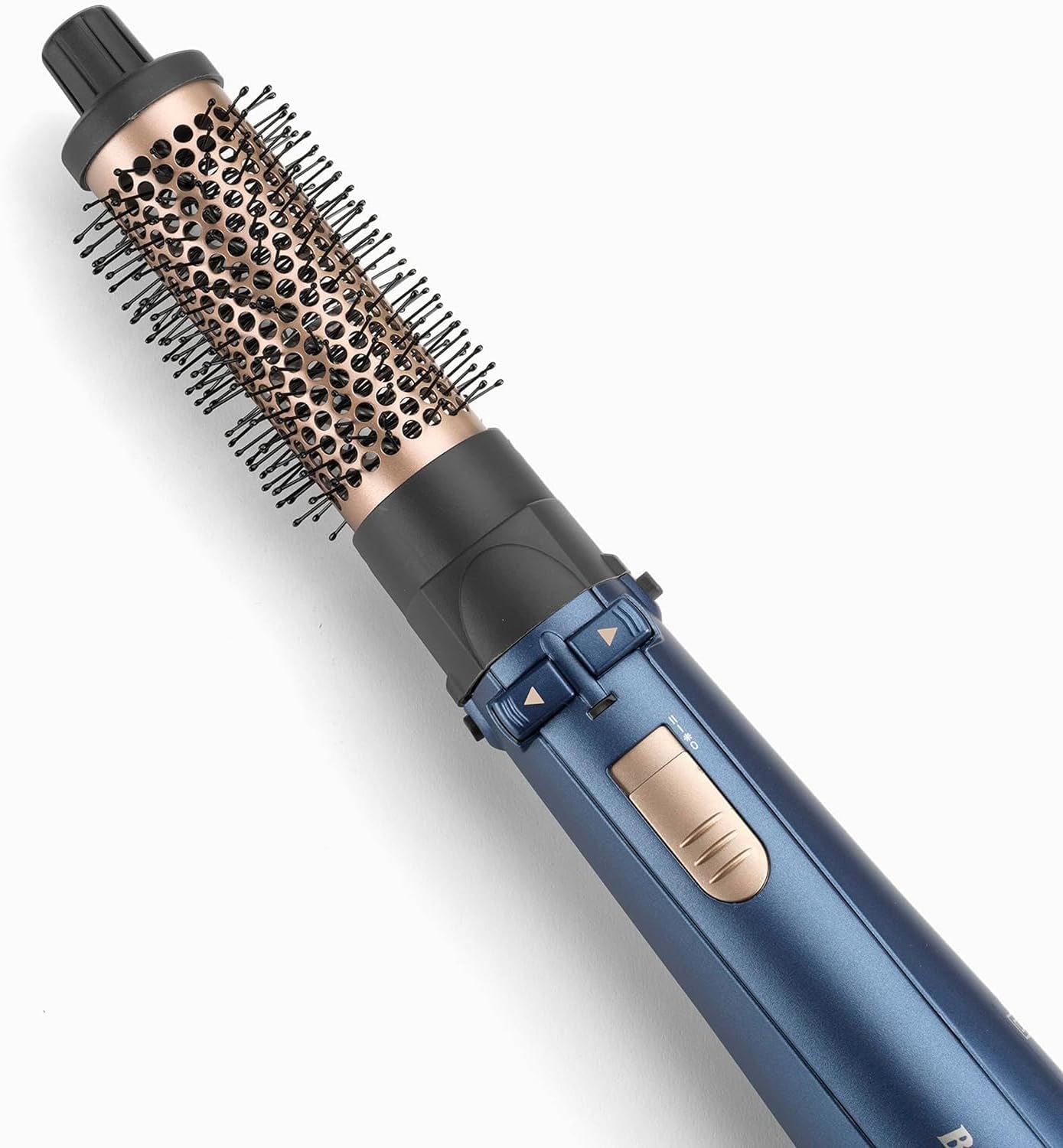 BaByliss Air Styler Pro 1000, 38mm Thermal Brush With 2, 2m Swivel Cord, Rotating 50mm Soft Bristle Brush With 2 Heats Plus A Cool Setting lightweight Design & Salon-quality Results, AS965SDE (Blue)