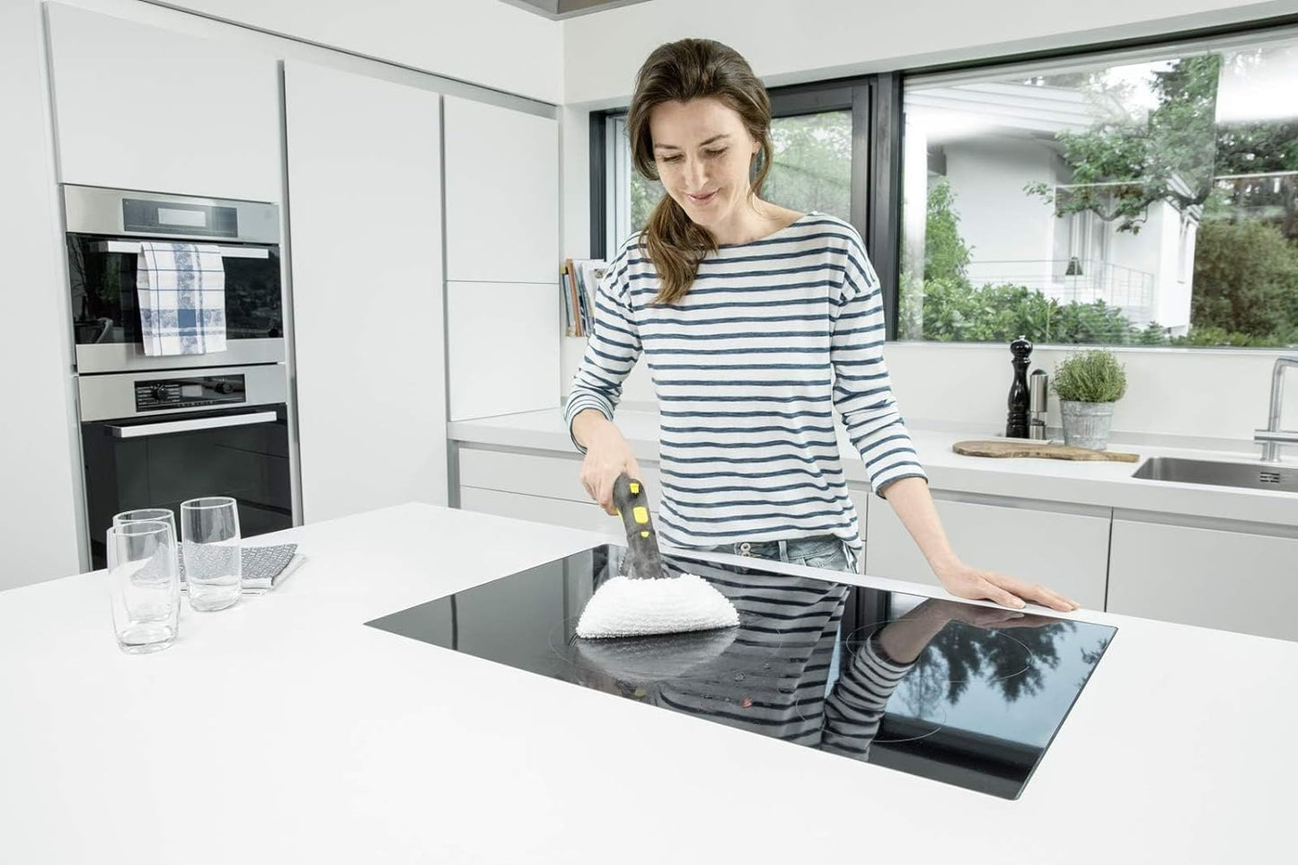 Karcher SC2 Steam Cleaner, 1500W, Powerful High-Pressure Home Cleaner, Multipurpose, Versatile Accessories, Ideal for Kitchen & Bathroom Use, Yellow