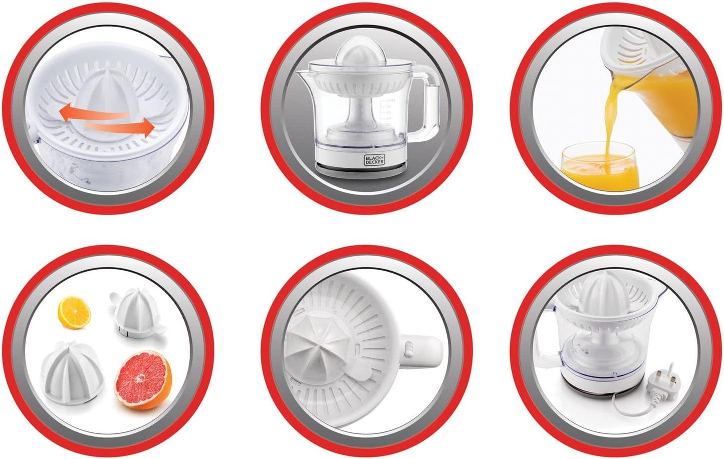 BLACK+DECKER Citrus juicer 600 ML CJ675-B5