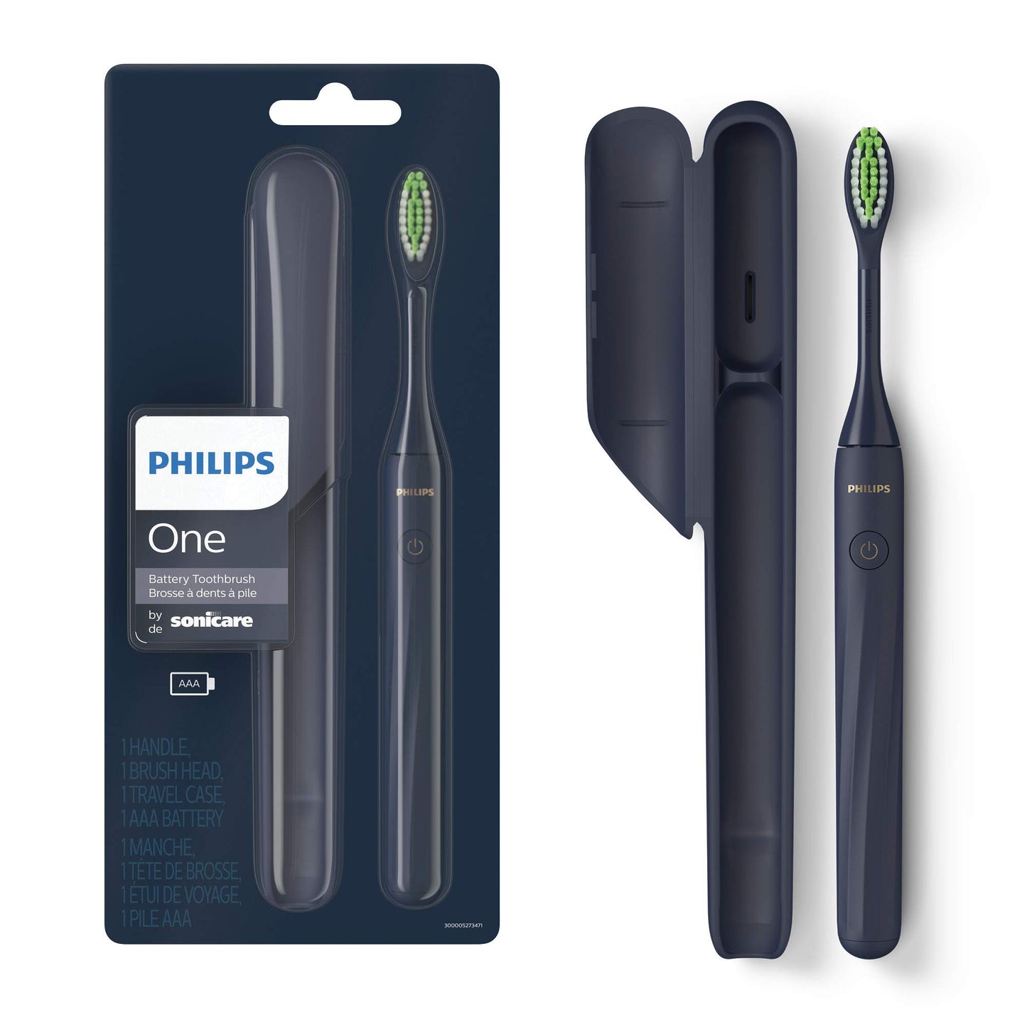 Philips One by Sonicare Battery Toothbrush, Mango Yellow, HY1100/02