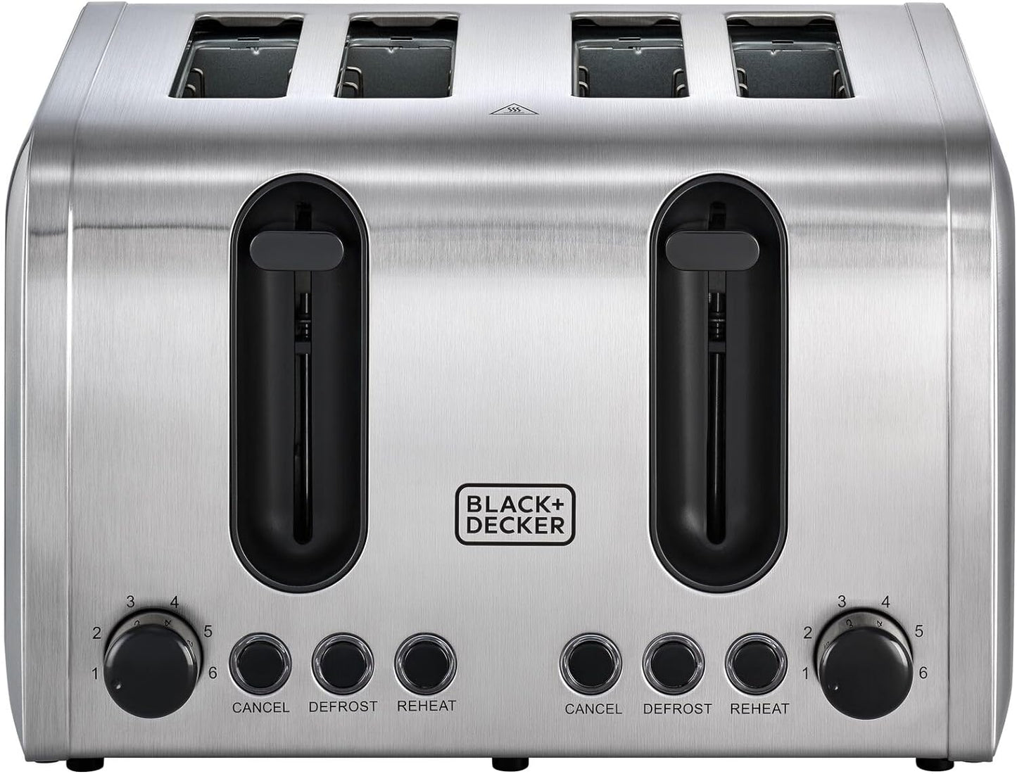 BLACK+DECKER 2 Slice Stainless Steel Toaster, Silver - ET244-B5.