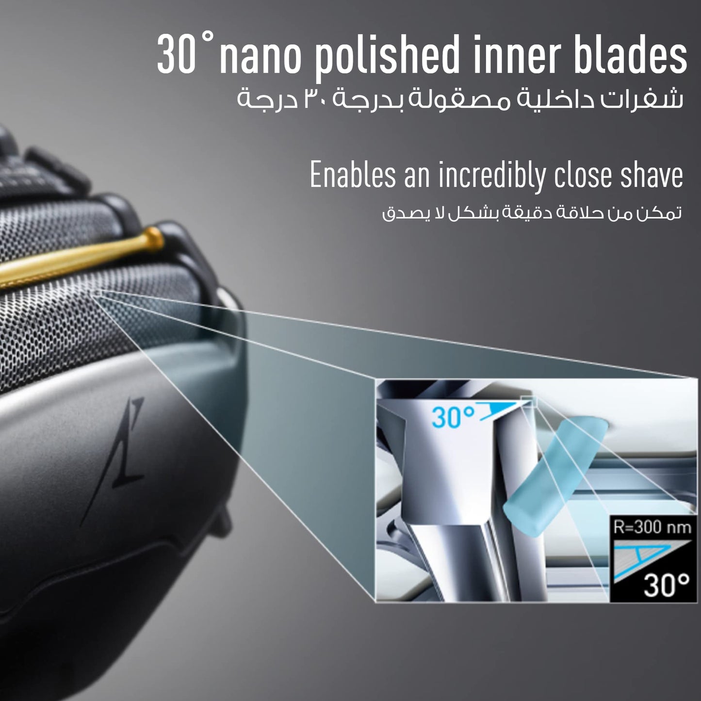 Panasonic Es-St25 Rechargeable Electric Shaver 3-Blade - Wet/Dry Shower Shaving
